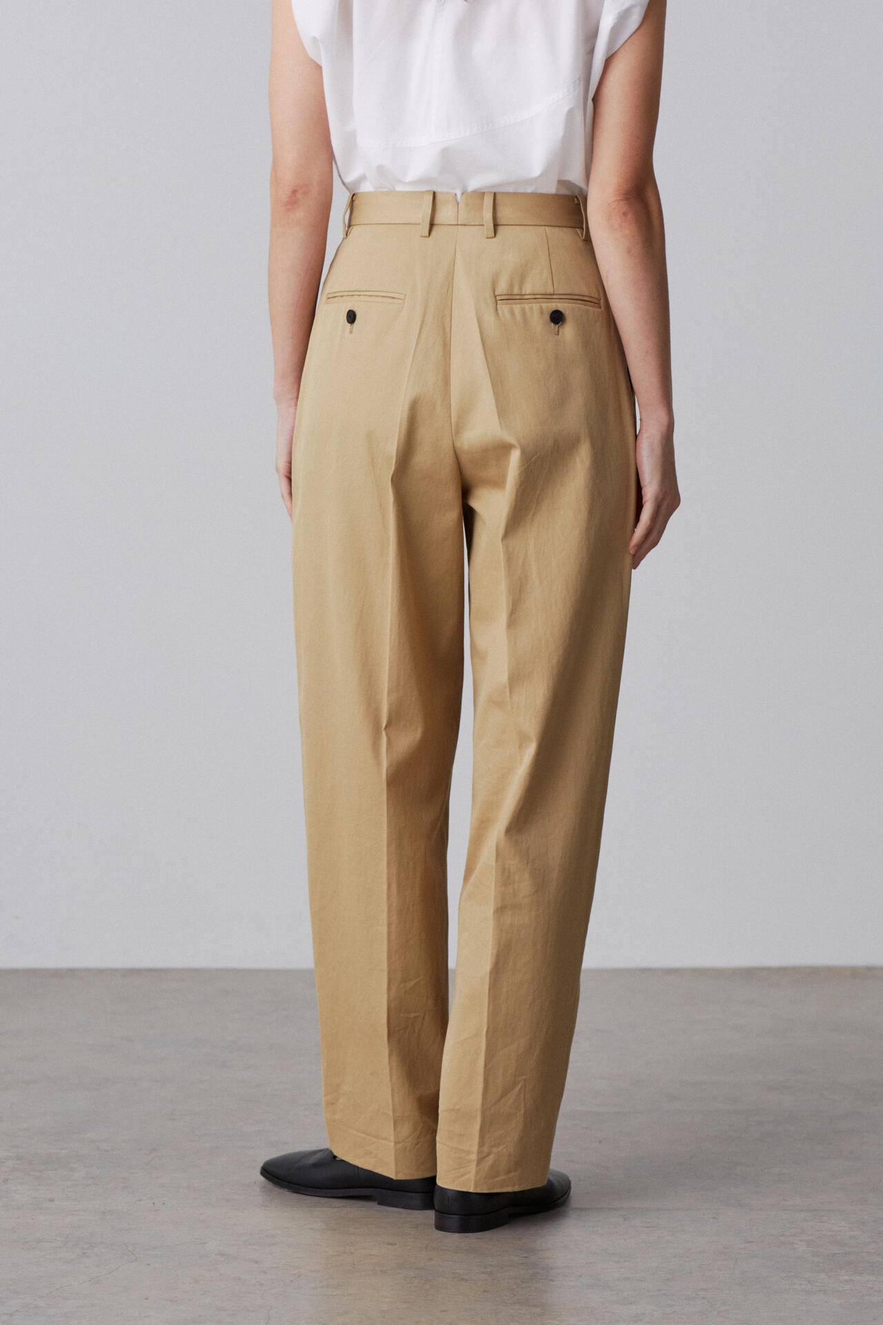 YLEVE / HIGHCOUNT DRY GABA TROUSERS