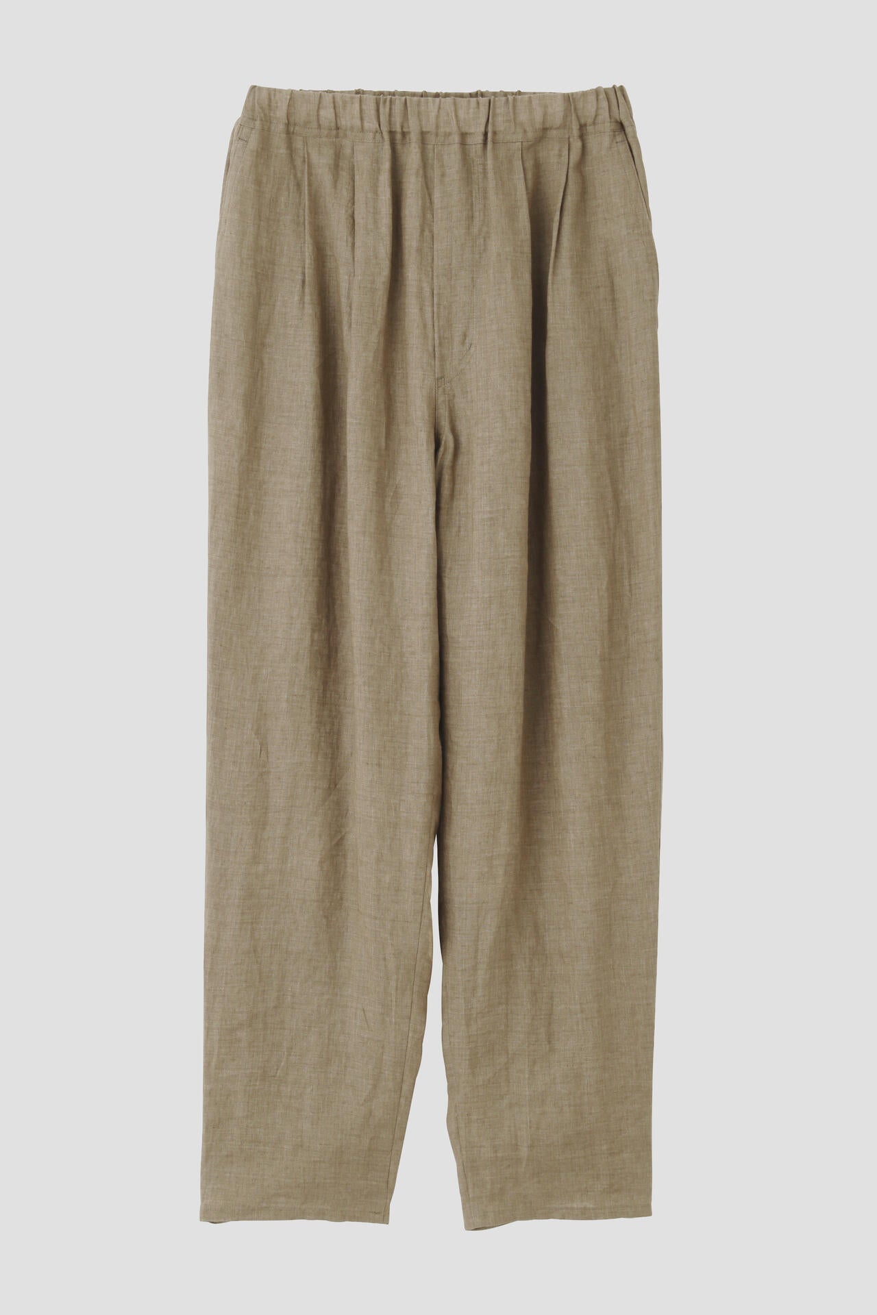 YLEVE / LINEN POPLIN TROUSERS