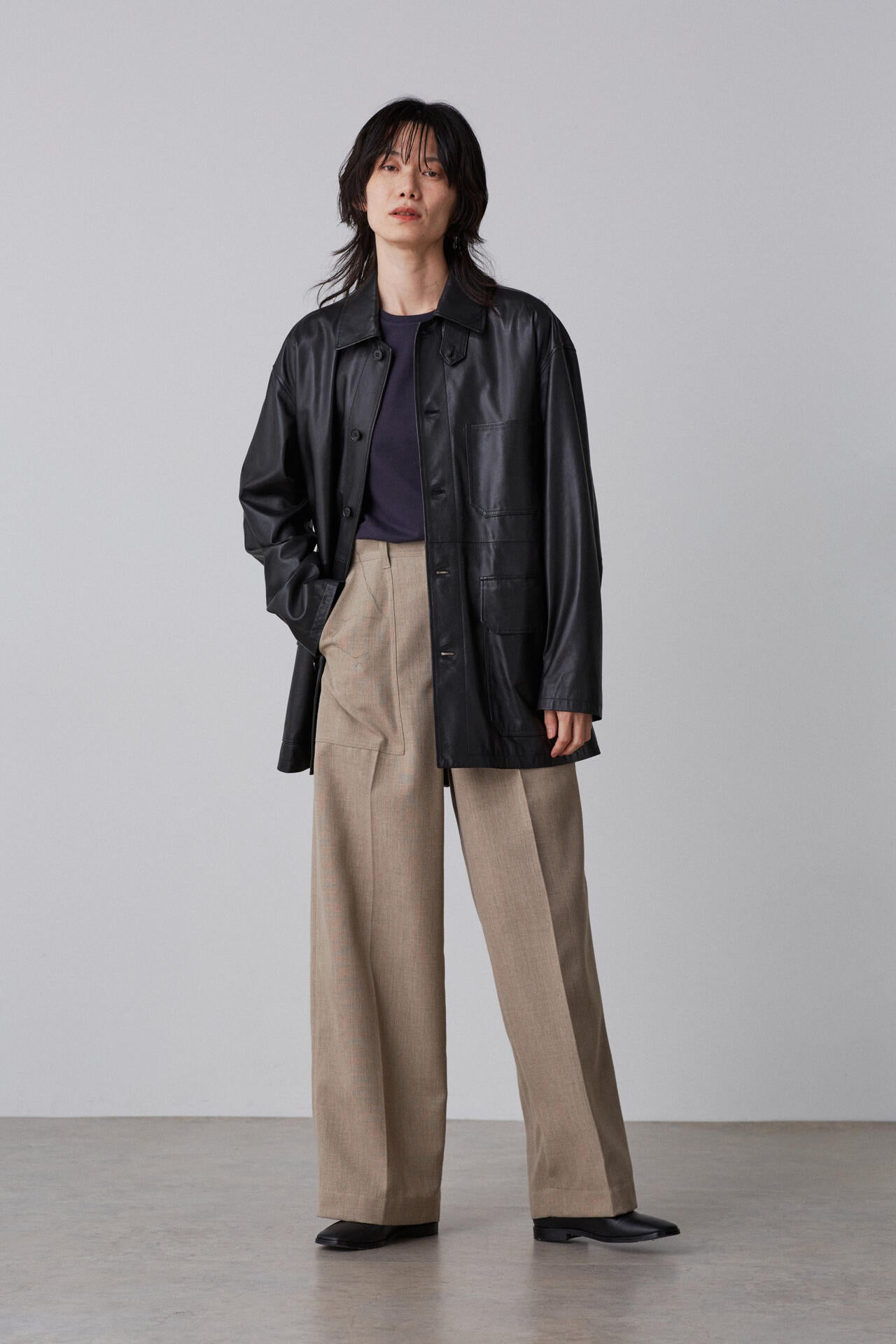 YLEVE / RECYCLE POLYESTER TROUSERS
