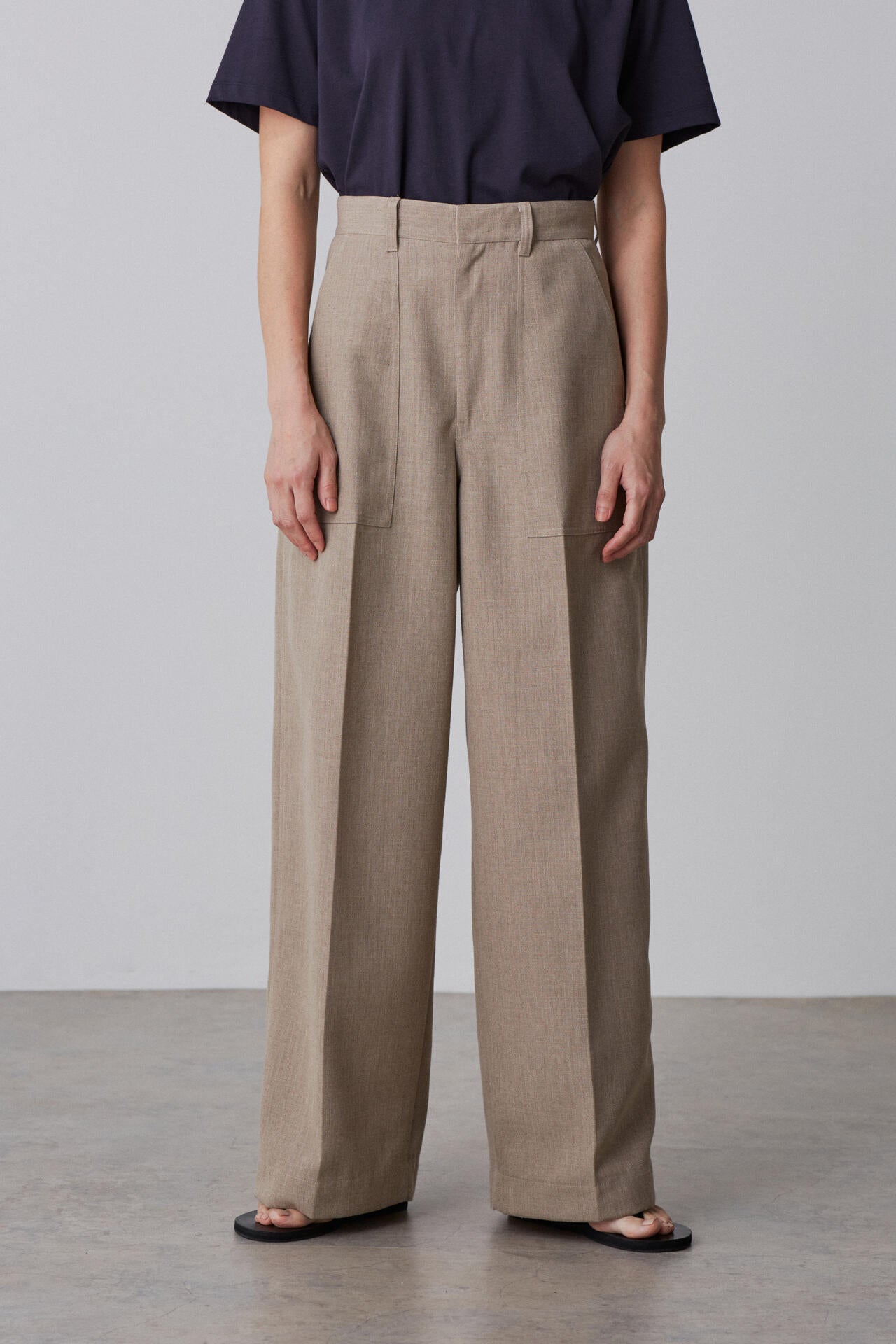 YLEVE / RECYCLE POLYESTER TROUSERS