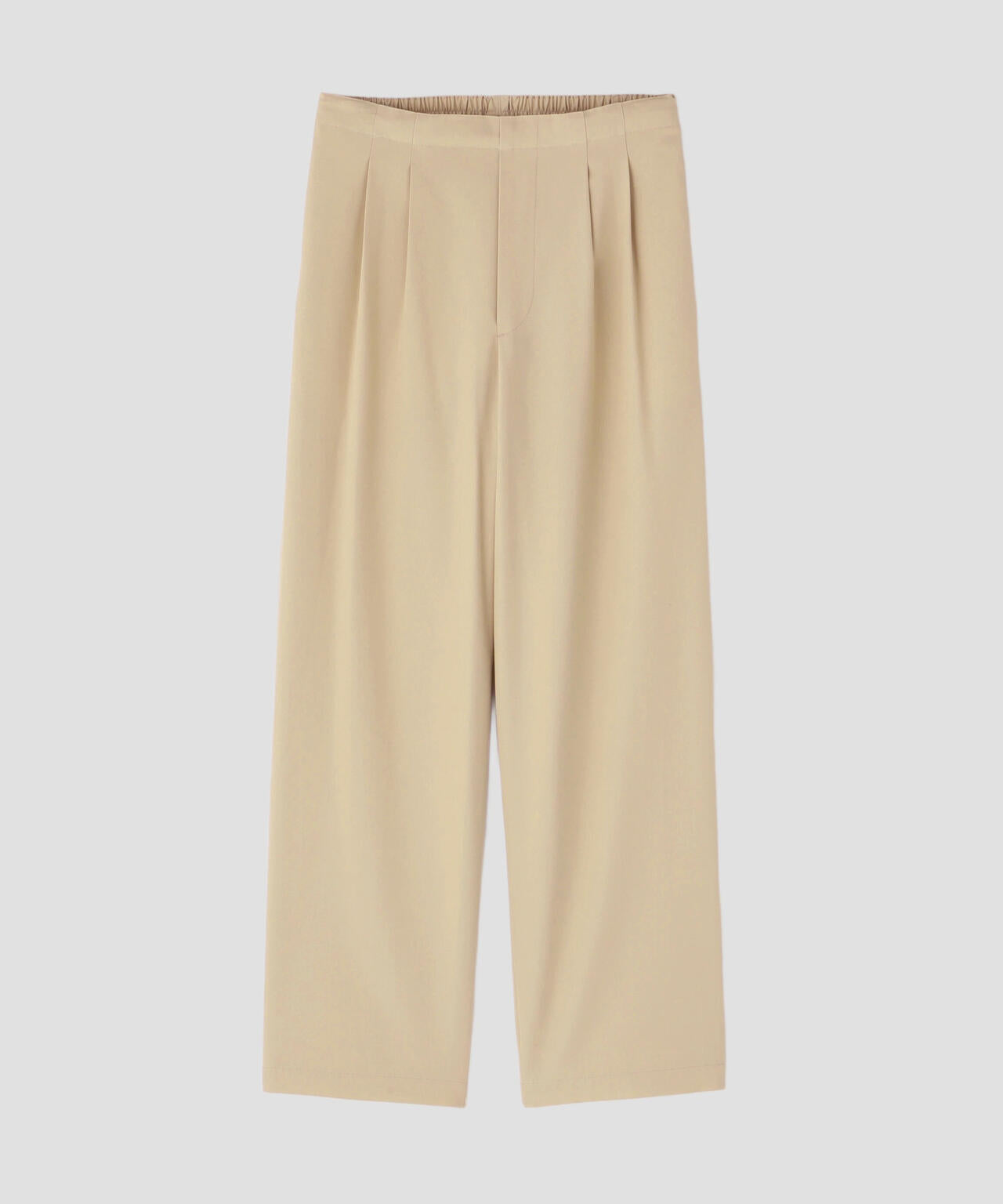YLEVE / HIGH TWISTED COTTON GABA EASY TROUSERS