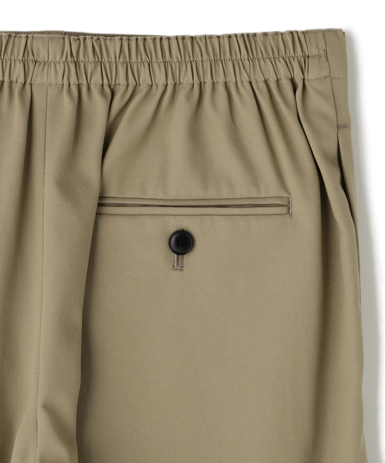 YLEVE / HIGH TWISTED COTTON GABA EASY TROUSERS