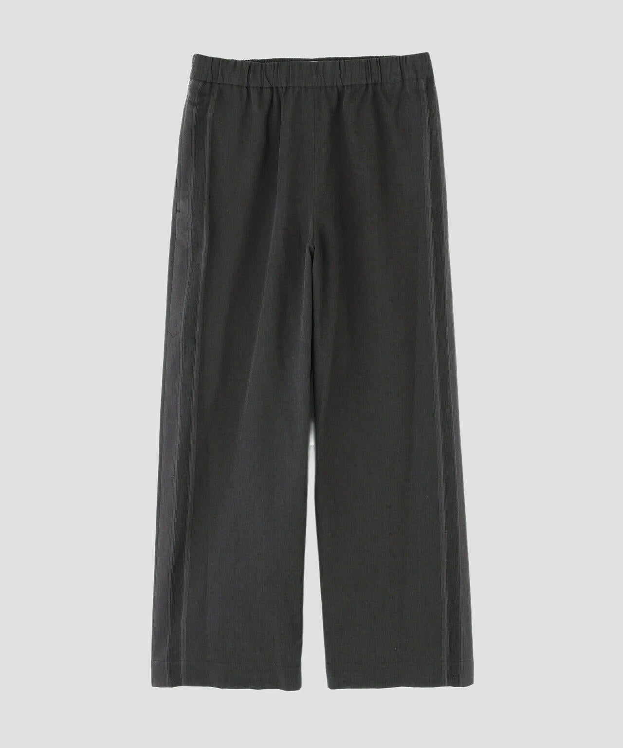 YLEVE / DOBBY STRIPE CHAMBRAY EASY TROUSERS