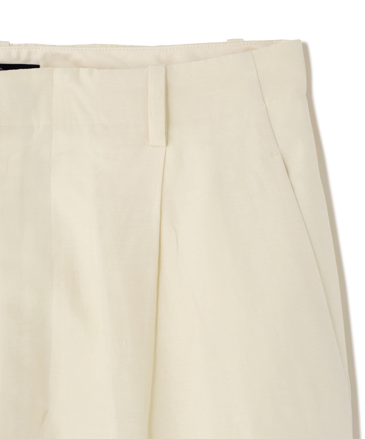 YLEVE / SILK COTTON CLOTH BIO SUEDE TROUSERS