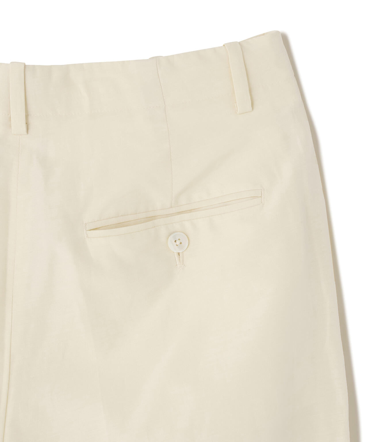 YLEVE / SILK COTTON CLOTH BIO SUEDE TROUSERS