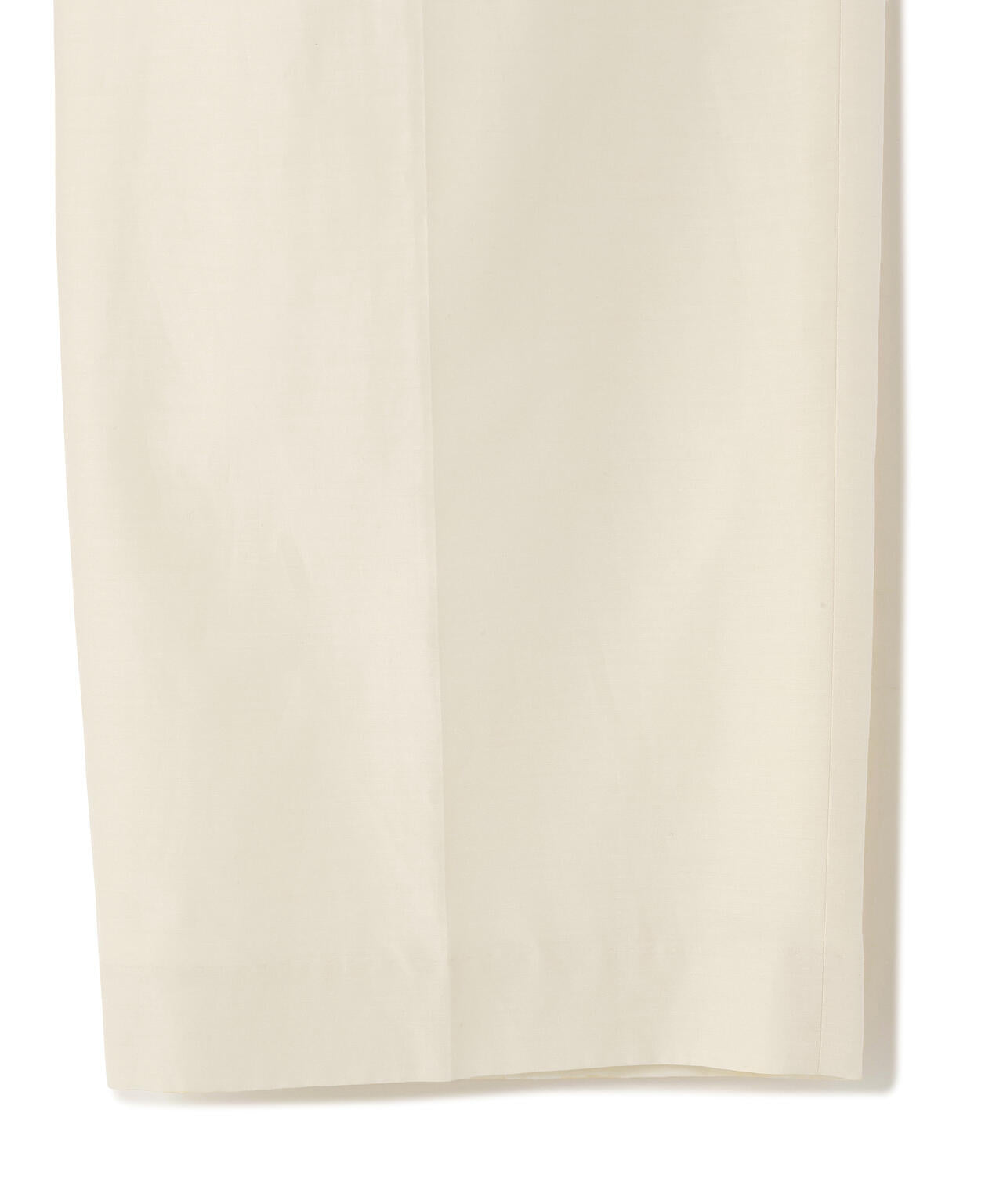 YLEVE / SILK COTTON CLOTH BIO SUEDE TROUSERS