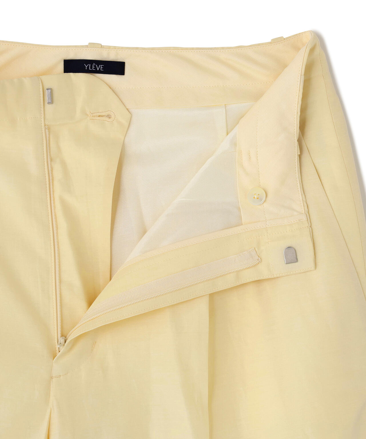 YLEVE / SILK COTTON CLOTH BIO SUEDE TROUSERS