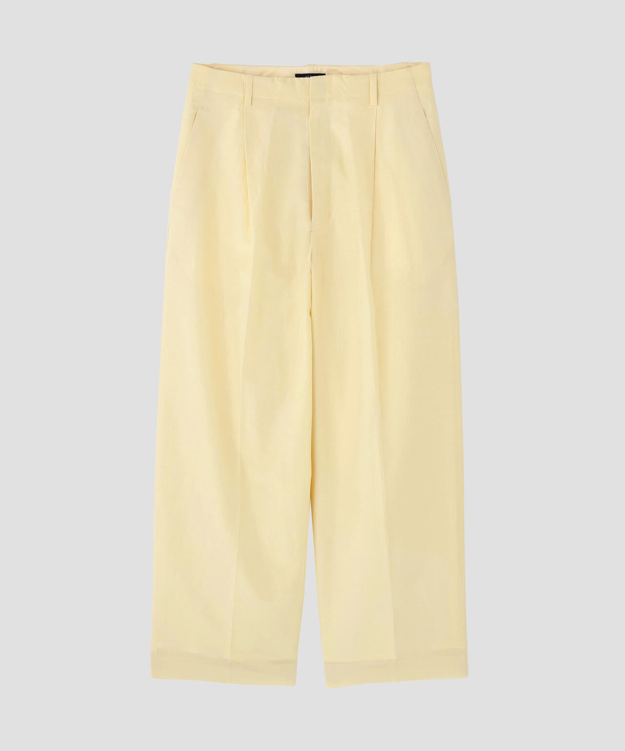 YLEVE / SILK COTTON CLOTH BIO SUEDE TROUSERS