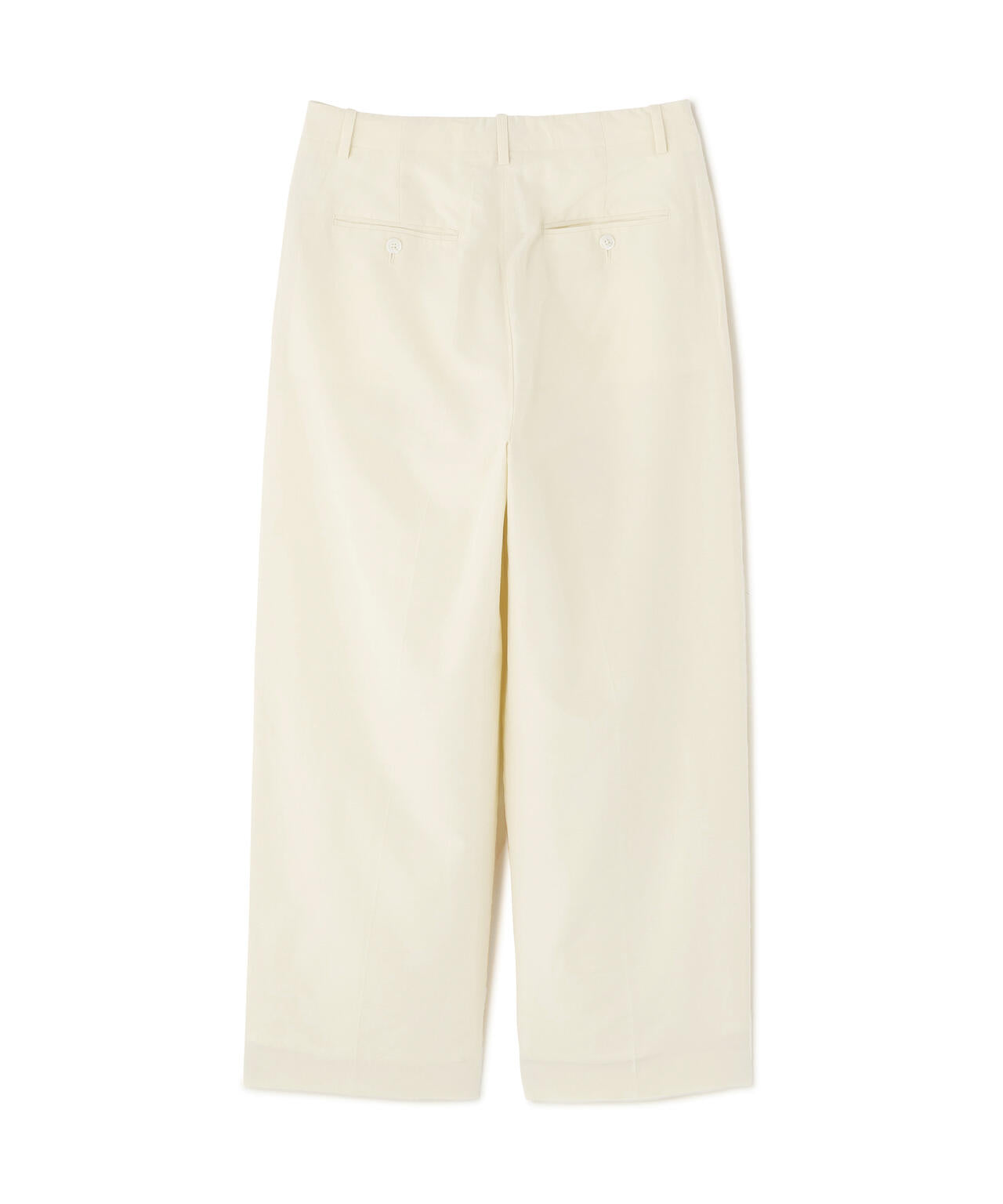 YLEVE / SILK COTTON CLOTH BIO SUEDE TROUSERS