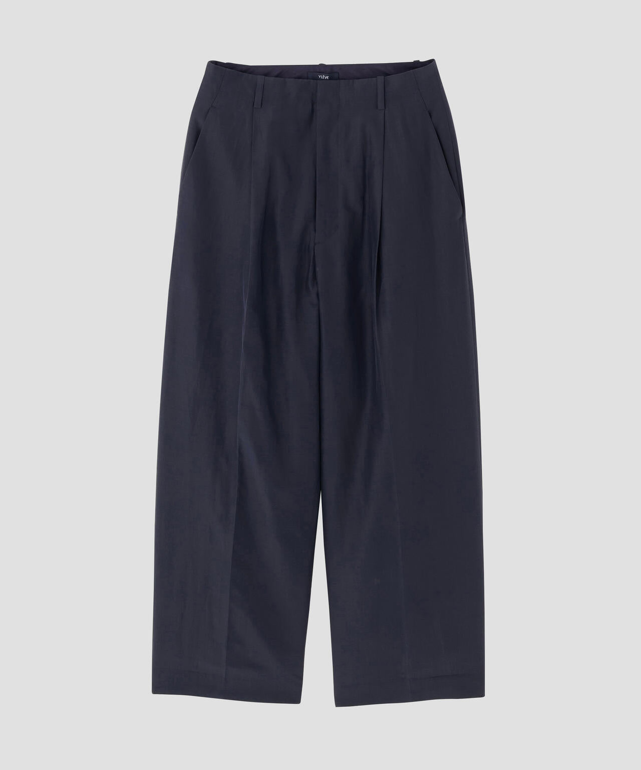 YLEVE / SILK COTTON CLOTH BIO SUEDE TROUSERS