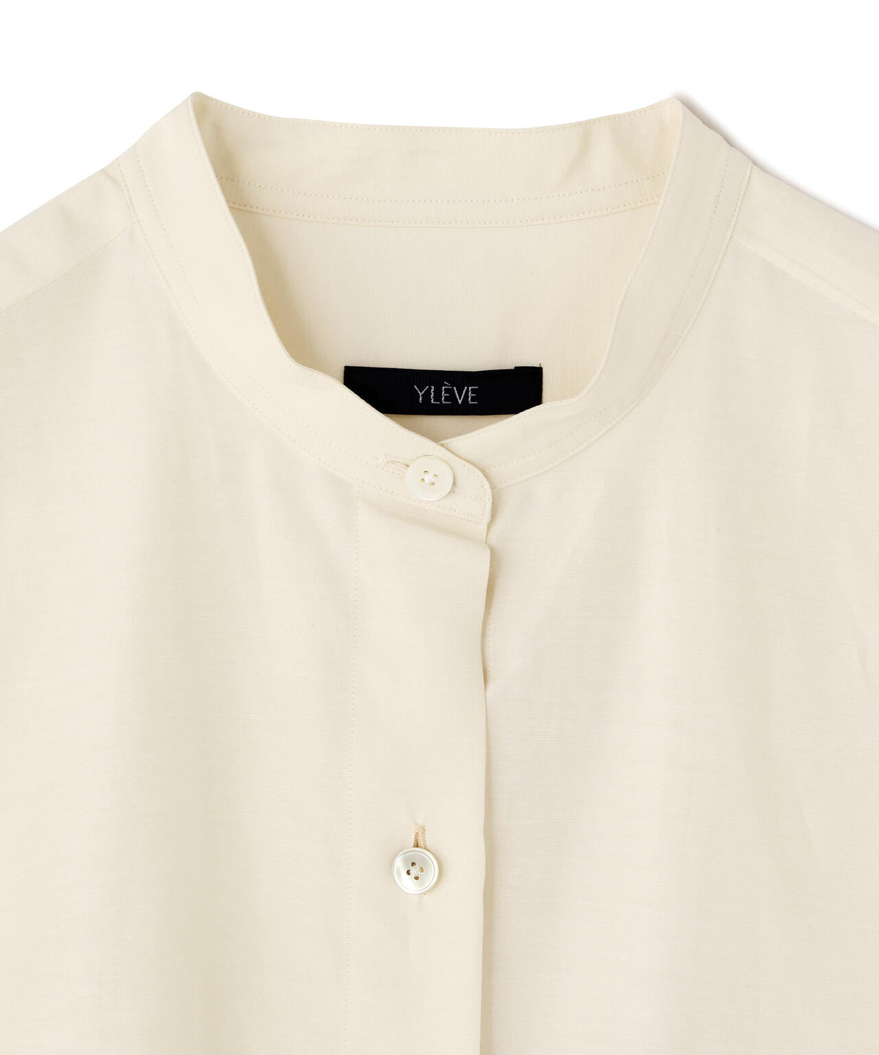 YLEVE / SILK COTTON CLOTH BIO SUEDE SHIRT