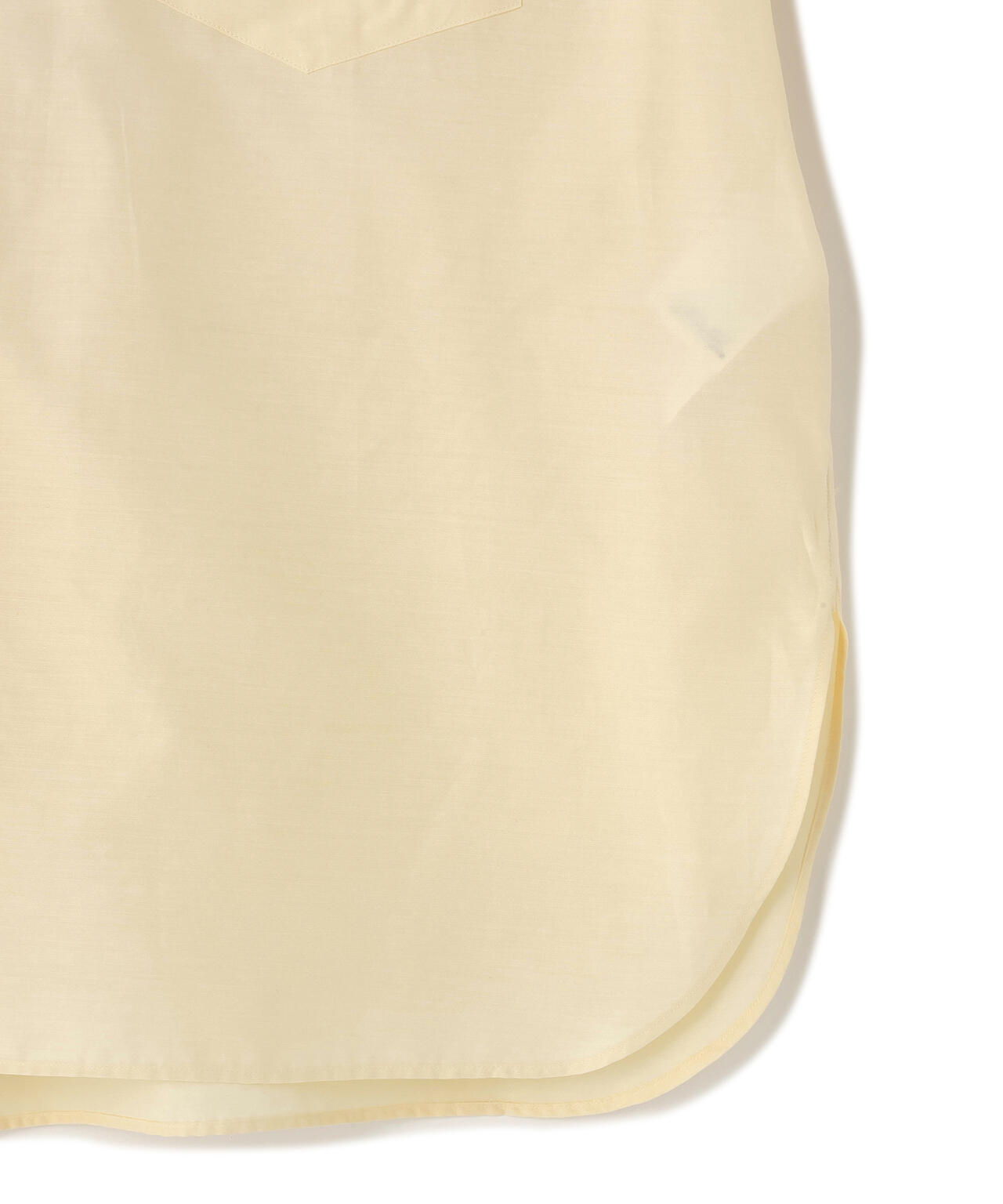 YLEVE / SILK COTTON CLOTH BIO SUEDE SHIRT