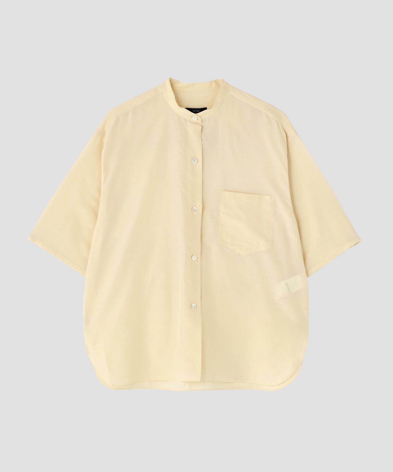 YLEVE / SILK COTTON CLOTH BIO SUEDE SHIRT