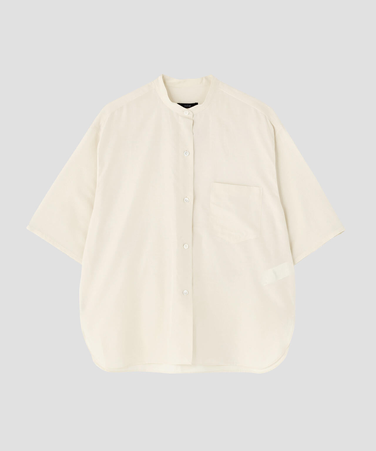 YLEVE / SILK COTTON CLOTH BIO SUEDE SHIRT
