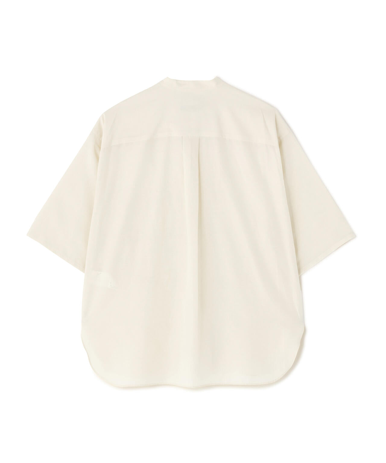 YLEVE / SILK COTTON CLOTH BIO SUEDE SHIRT