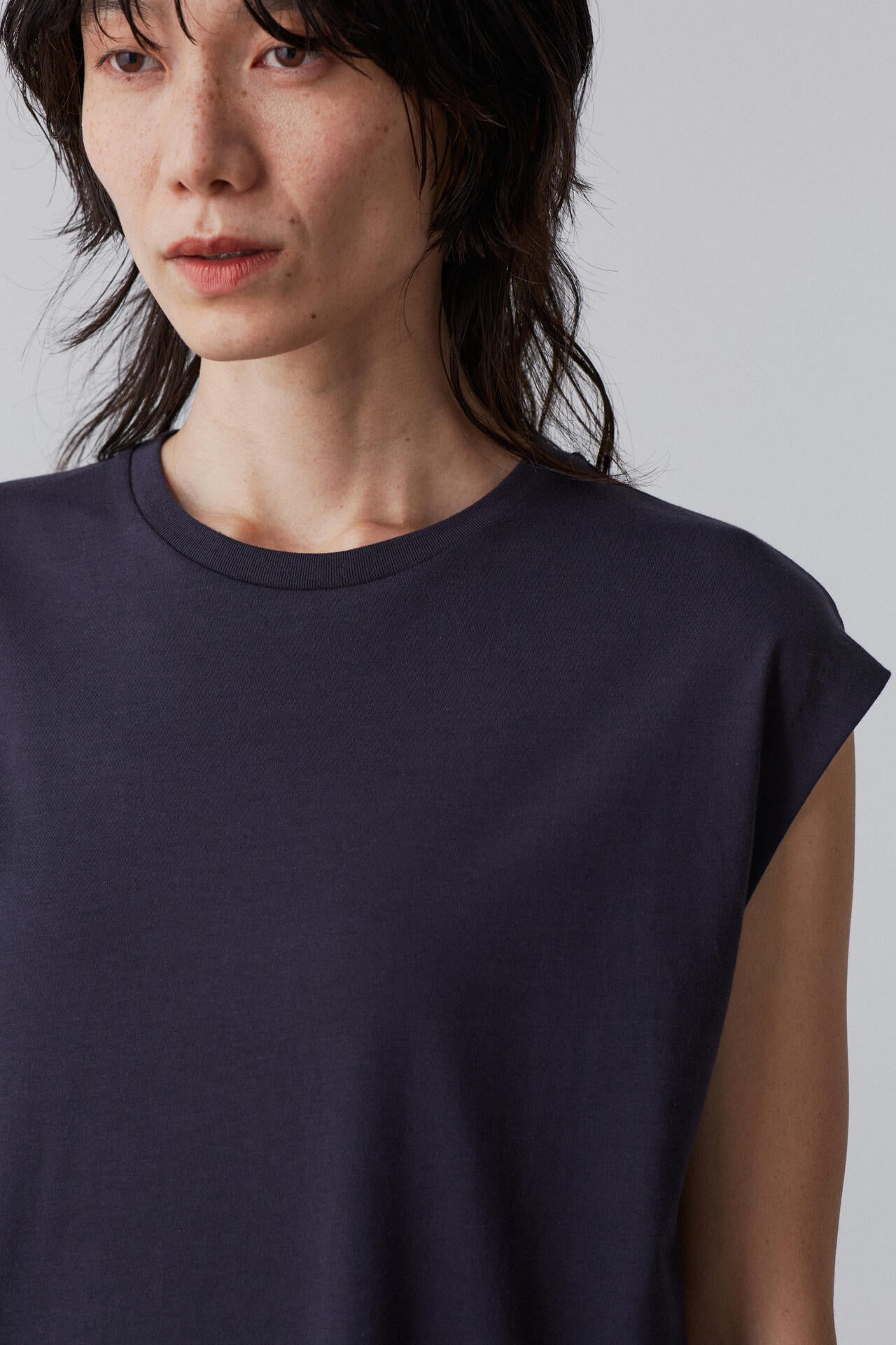 YLEVE / ORGANIC COTTON BIO NO SLEEVE ONE PIECE