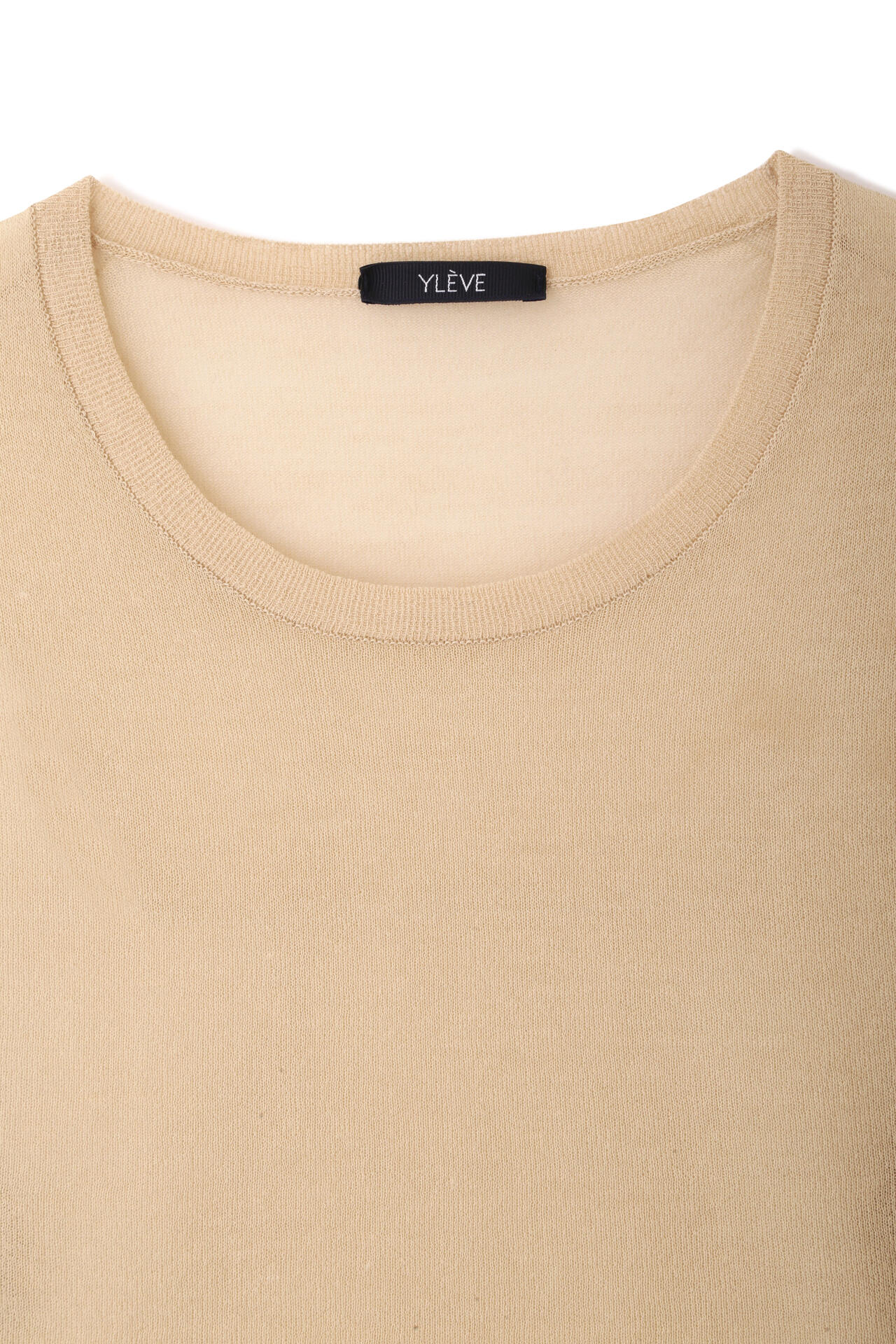 YLEVE / POLYESTER RAMIE SHEER KNIT PULL OVER