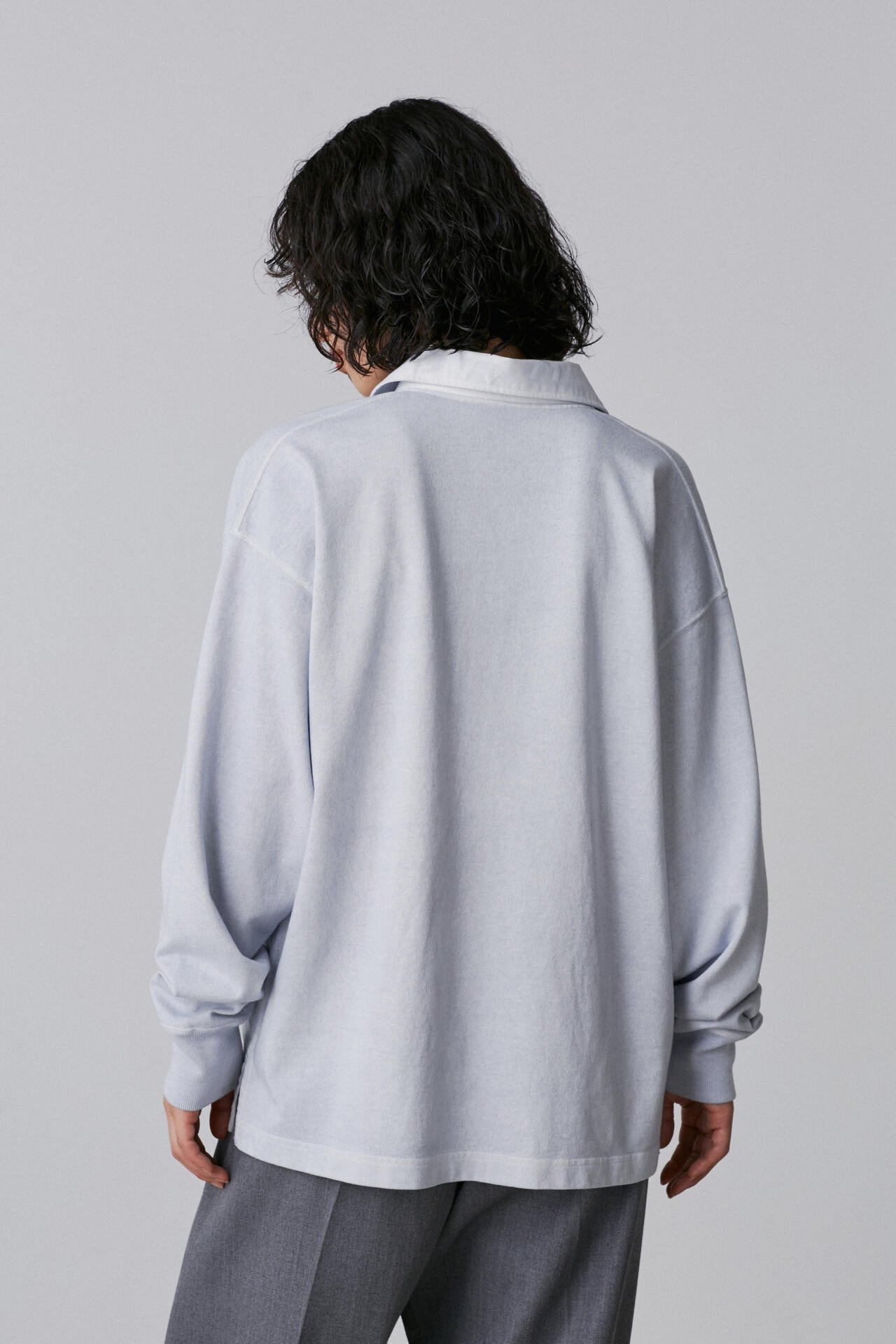 YLEVE / OPEN END COTTON PIGMENT DYE SKIPPER PULL OVER