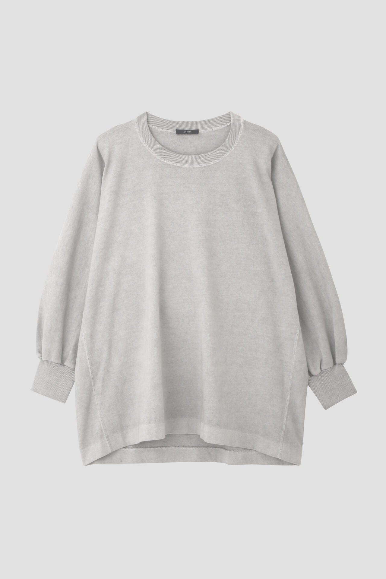 YLEVE / OPEN END COTTON PIGMENT DYE PULL OVER