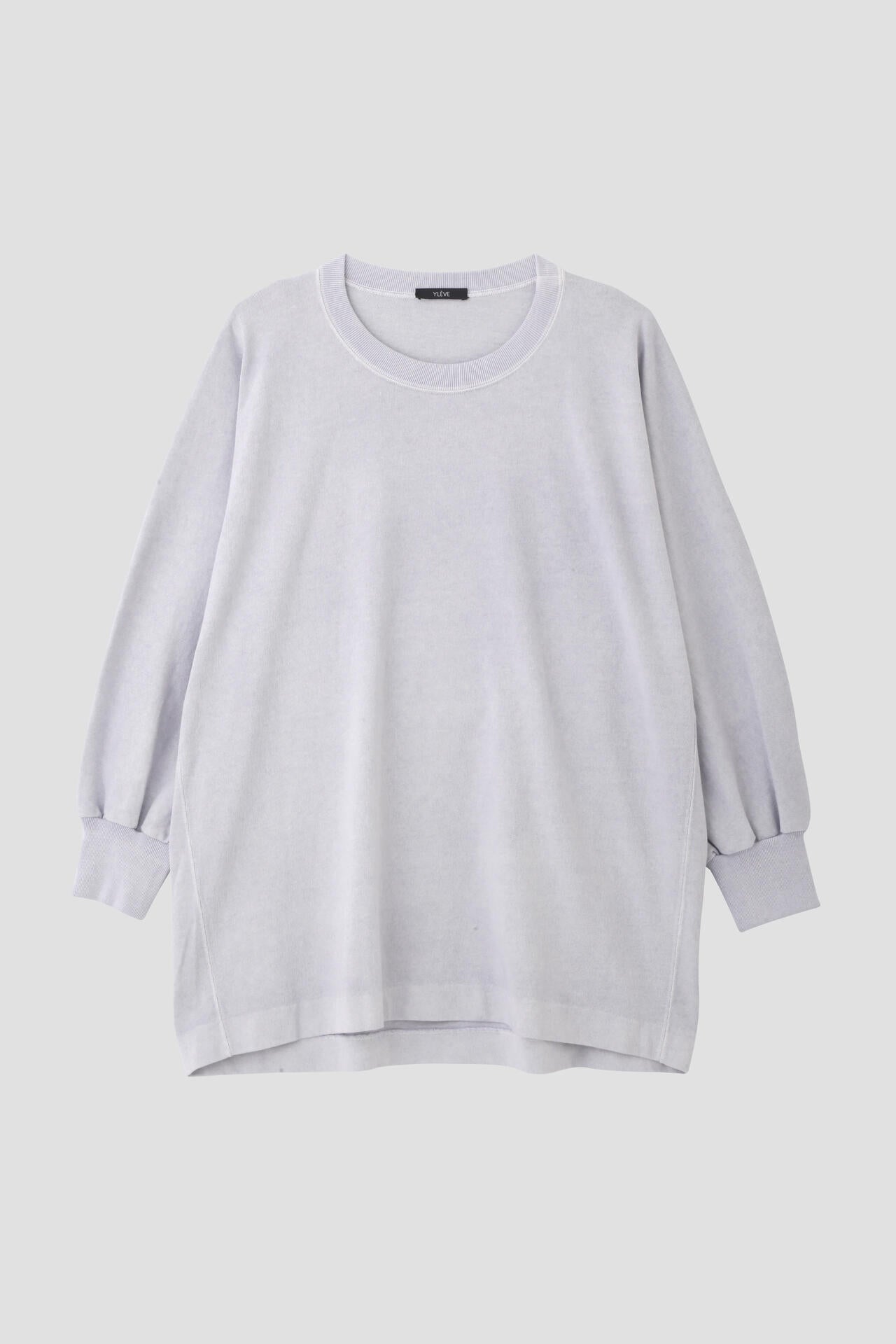 YLEVE / OPEN END COTTON PIGMENT DYE PULL OVER