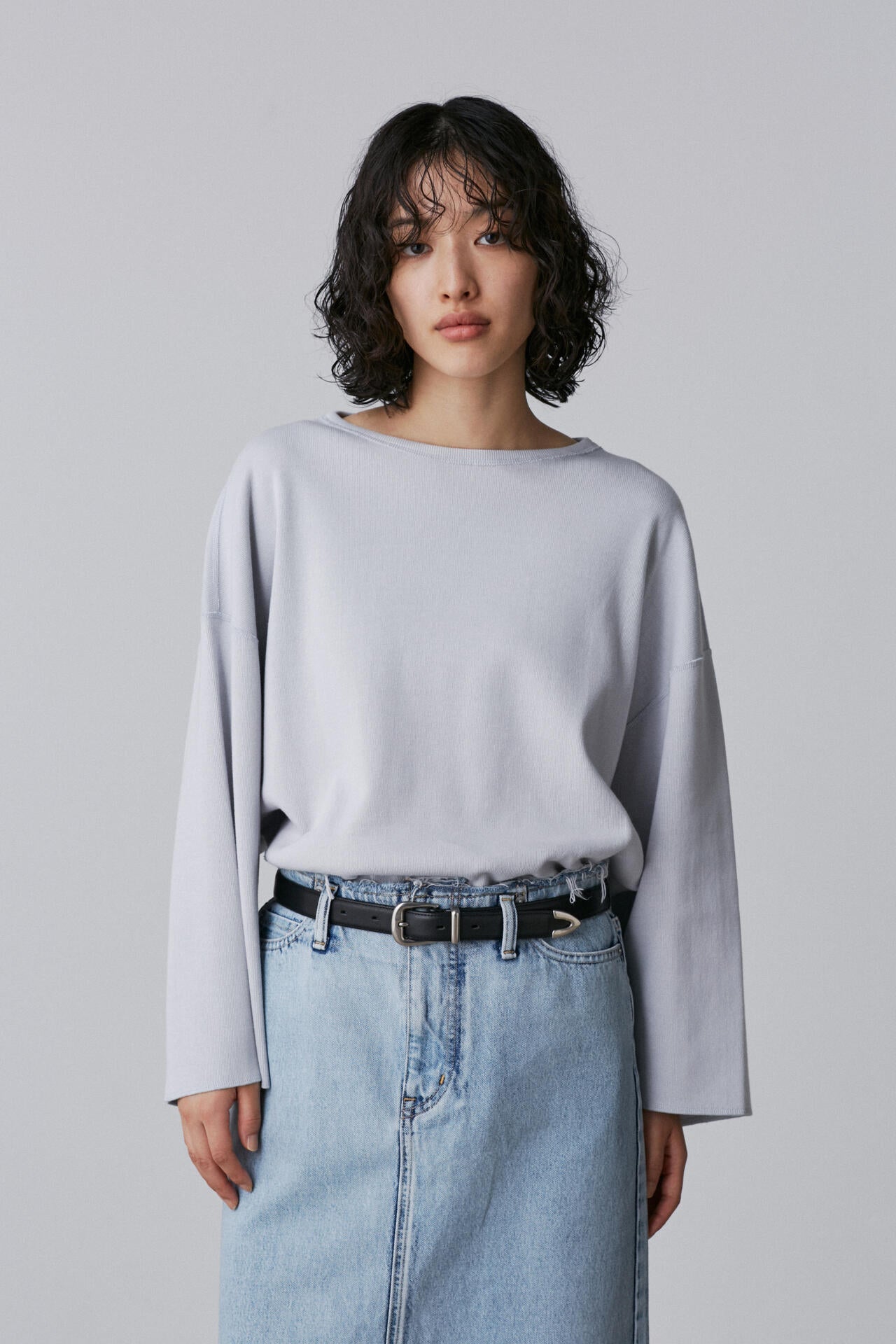 YLEVE / COTTON RIB PULL OVER BIG