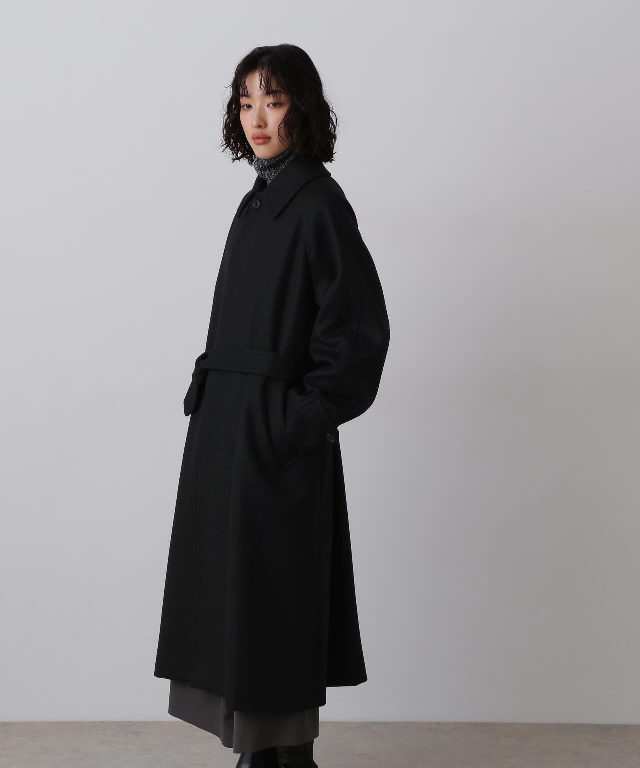 YLÈVE / SUPER100'S WOOL MELTON COAT