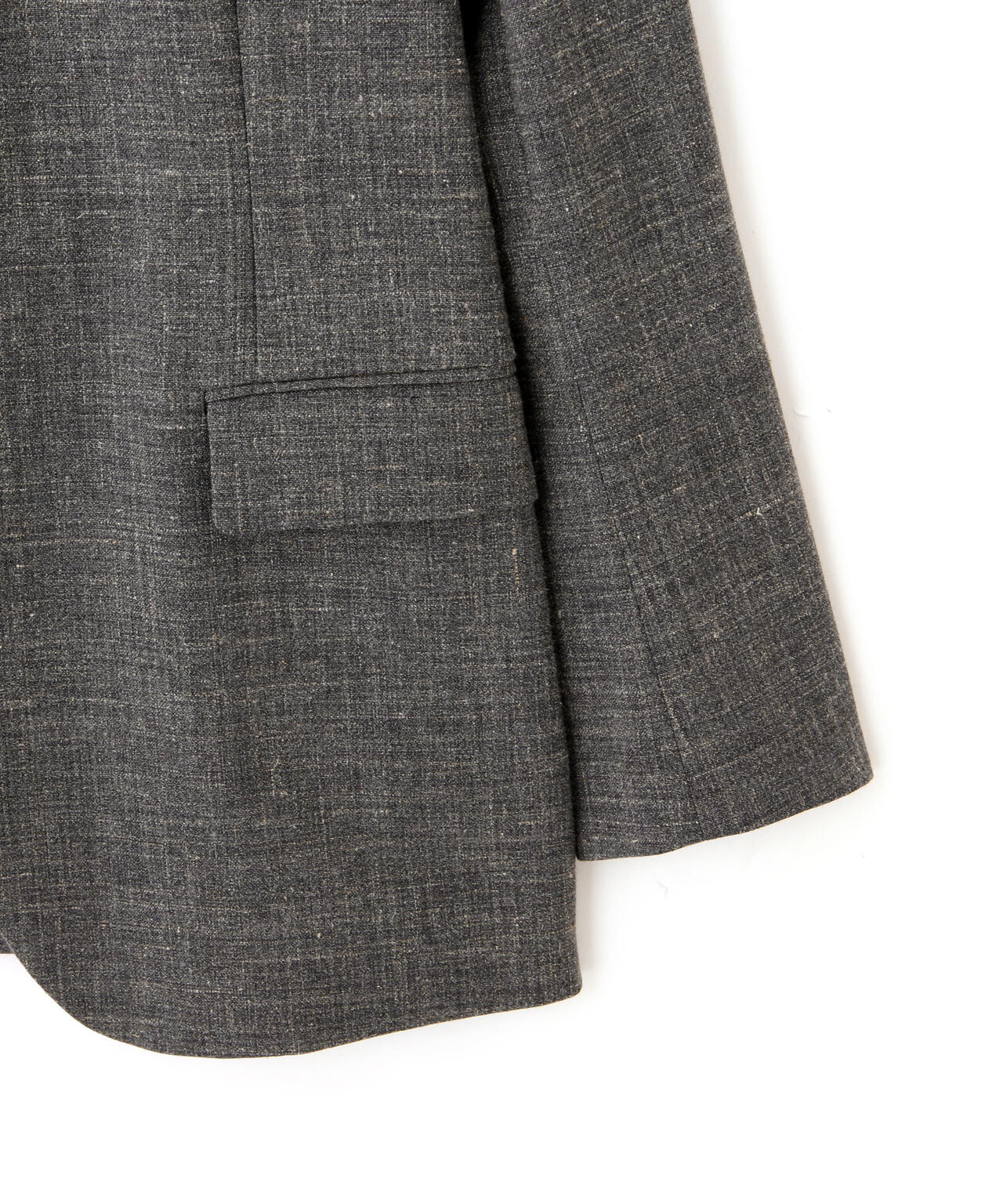 YLEVE / WOOL LINEN COLLARLESS JACKET