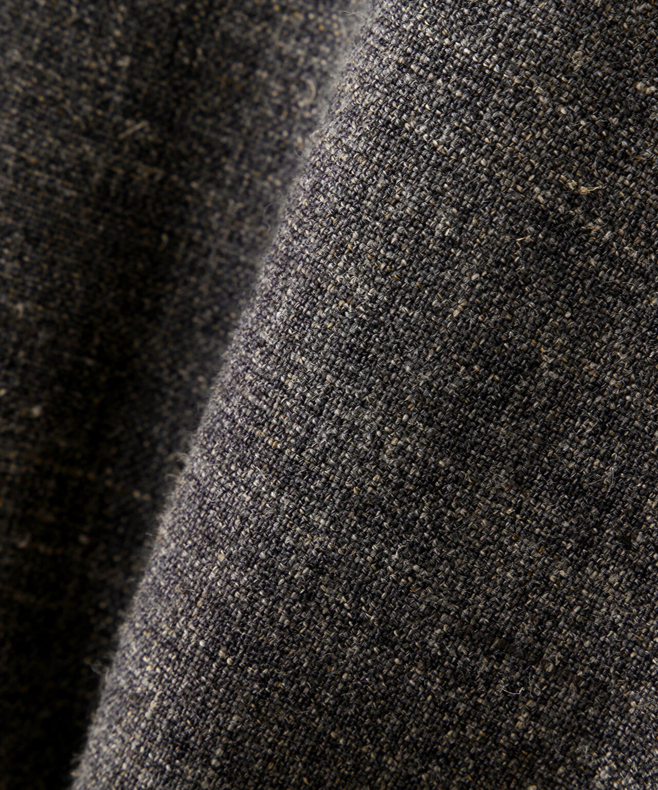 YLEVE / WOOL LINEN COLLARLESS JACKET