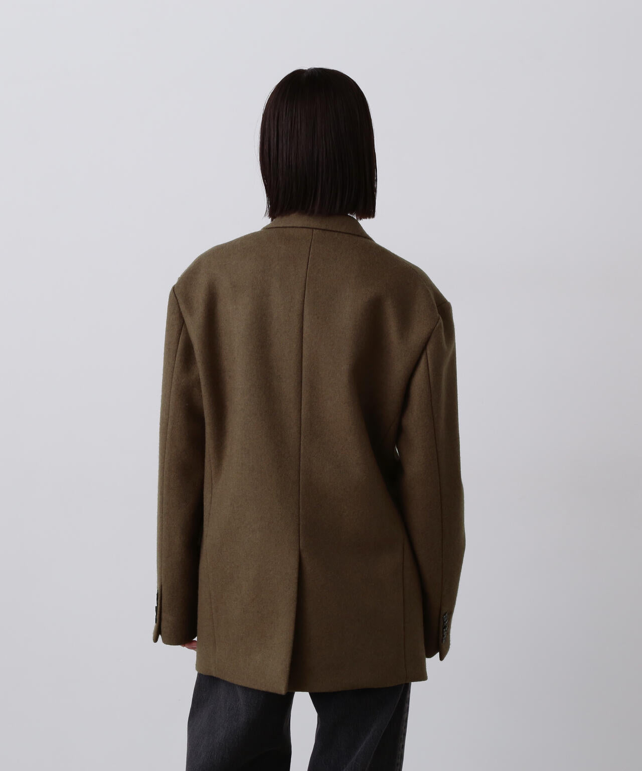 YLEVE / NON MULESING WOOL OVERDYE MELTON JACKET