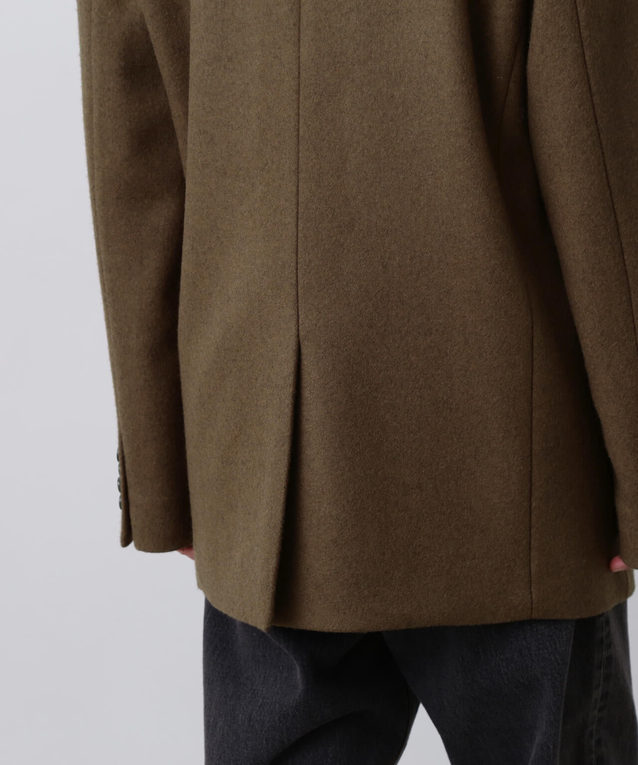 YLEVE / NON MULESING WOOL OVERDYE MELTON JACKET