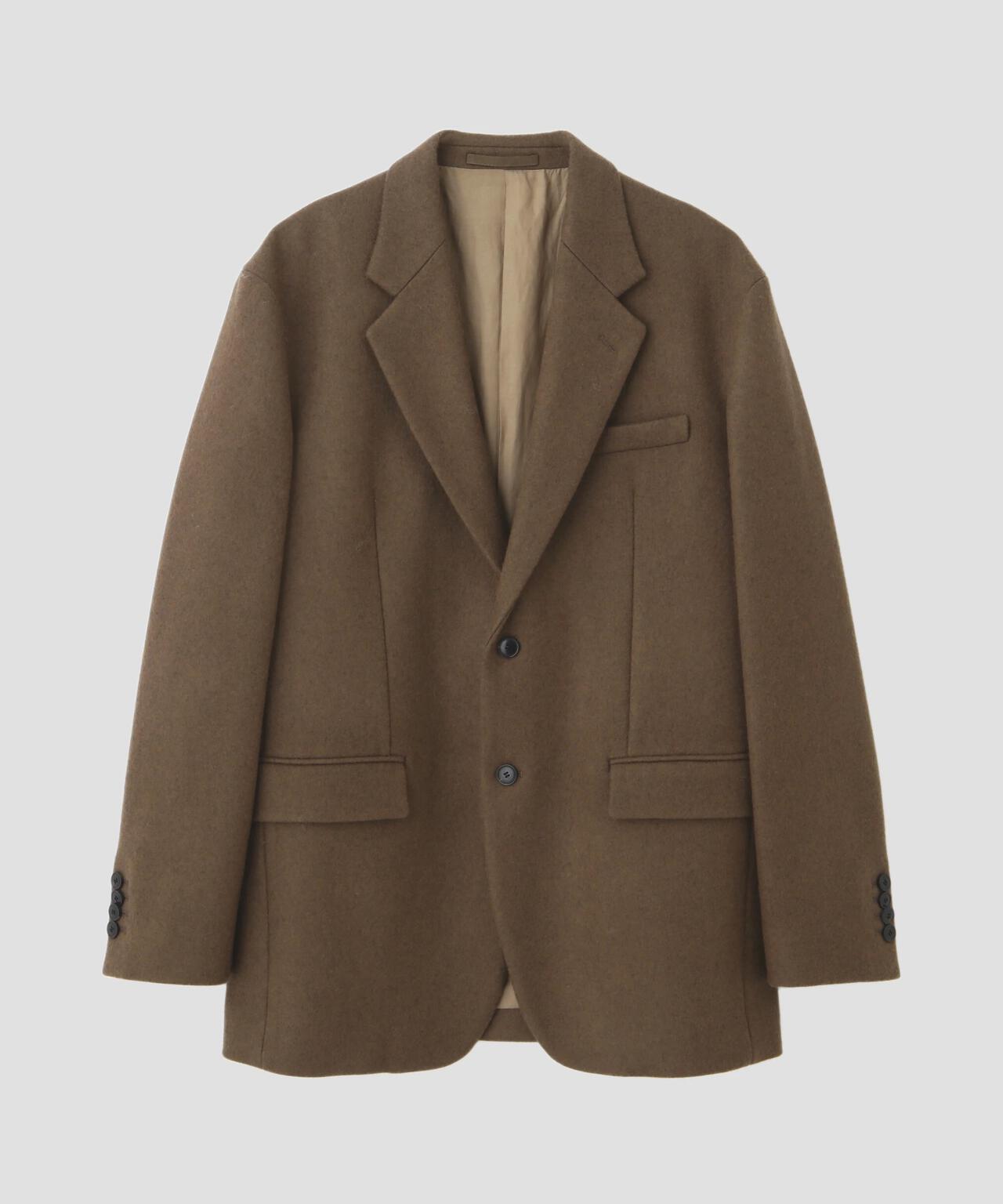 YLEVE / NON MULESING WOOL OVERDYE MELTON JACKET