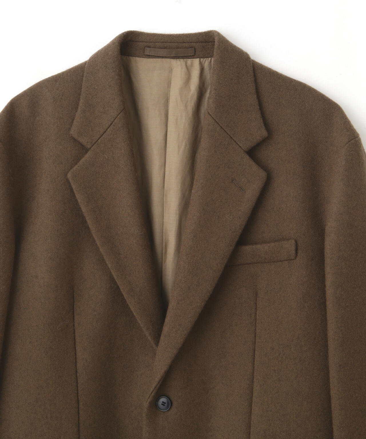 YLÈVE / NON MULESING WOOL OVERDYE MELTON JACKET