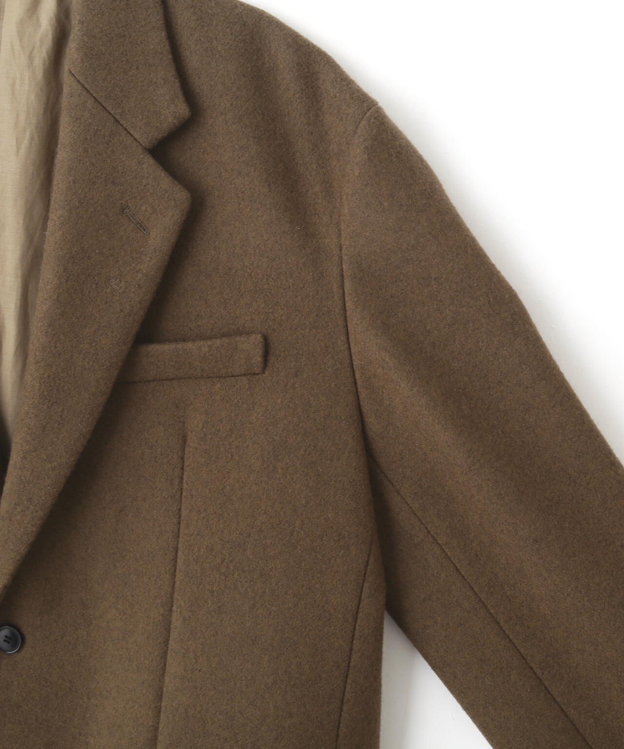 YLEVE / NON MULESING WOOL OVERDYE MELTON JACKET