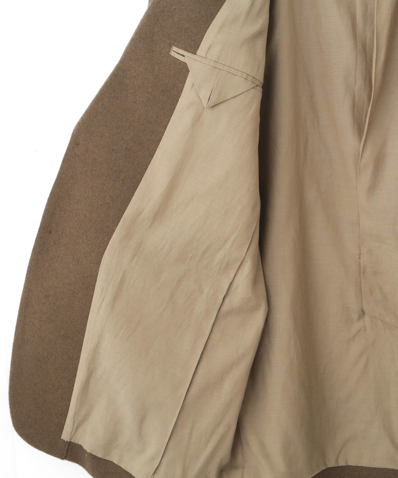 YLEVE / NON MULESING WOOL OVERDYE MELTON JACKET