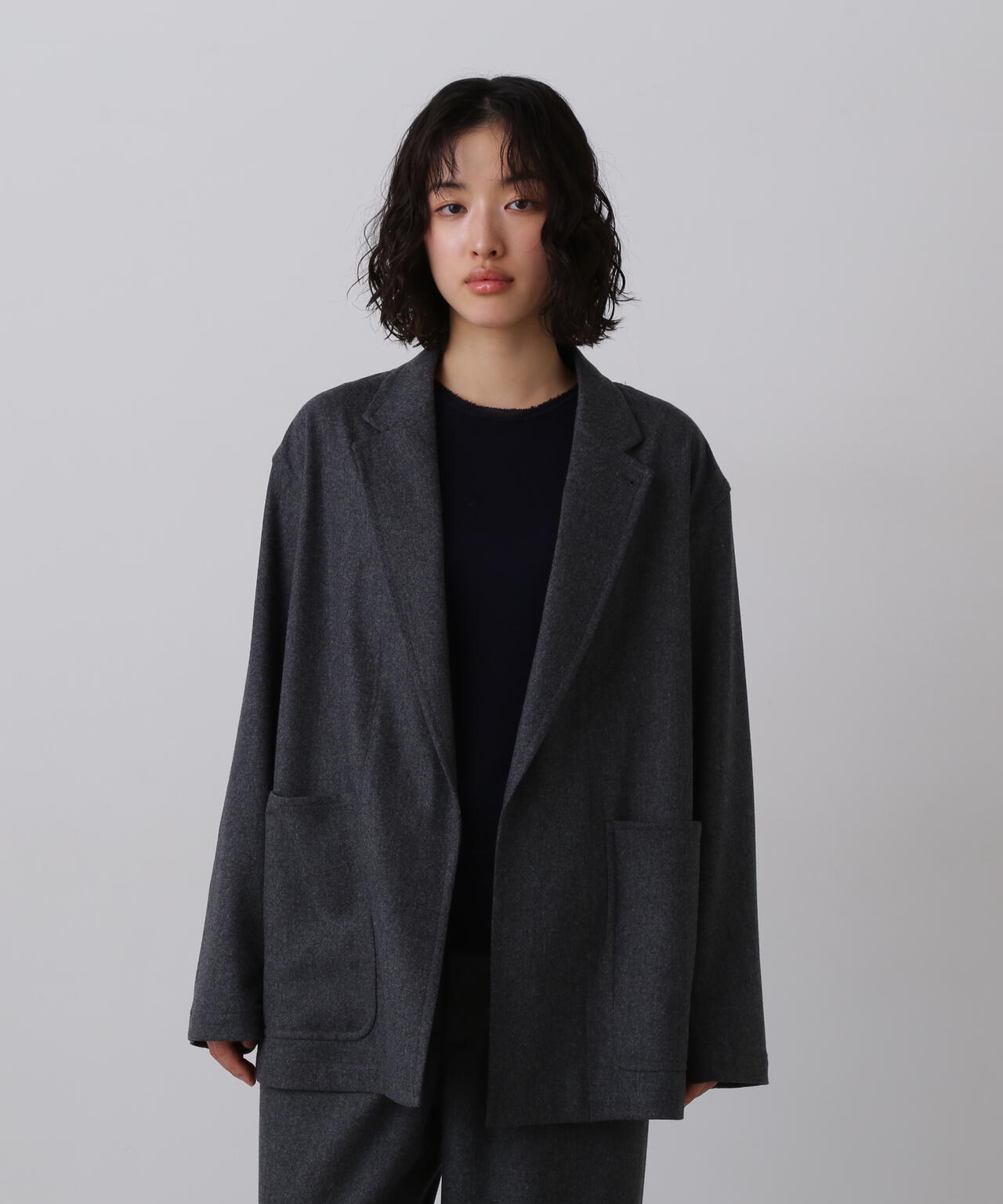 YLEVE / SUPER120's WOOL FLANNEL JACKET