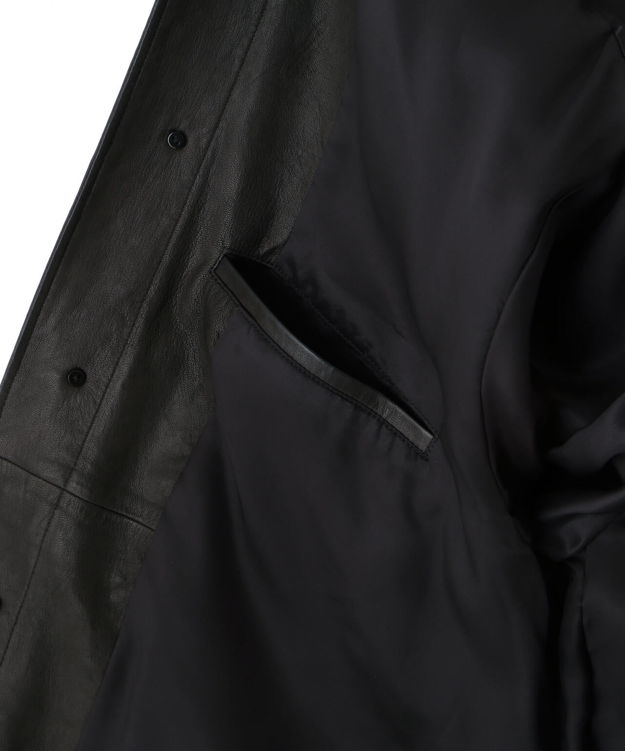 YLÈVE / SHEEP LEATHER COVERALL JACKET