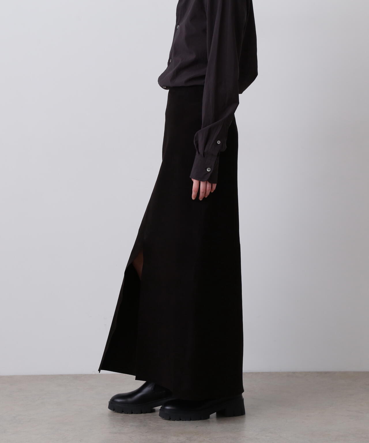 YLEVE / SHEEP SUEDE LEATHER SKIRT