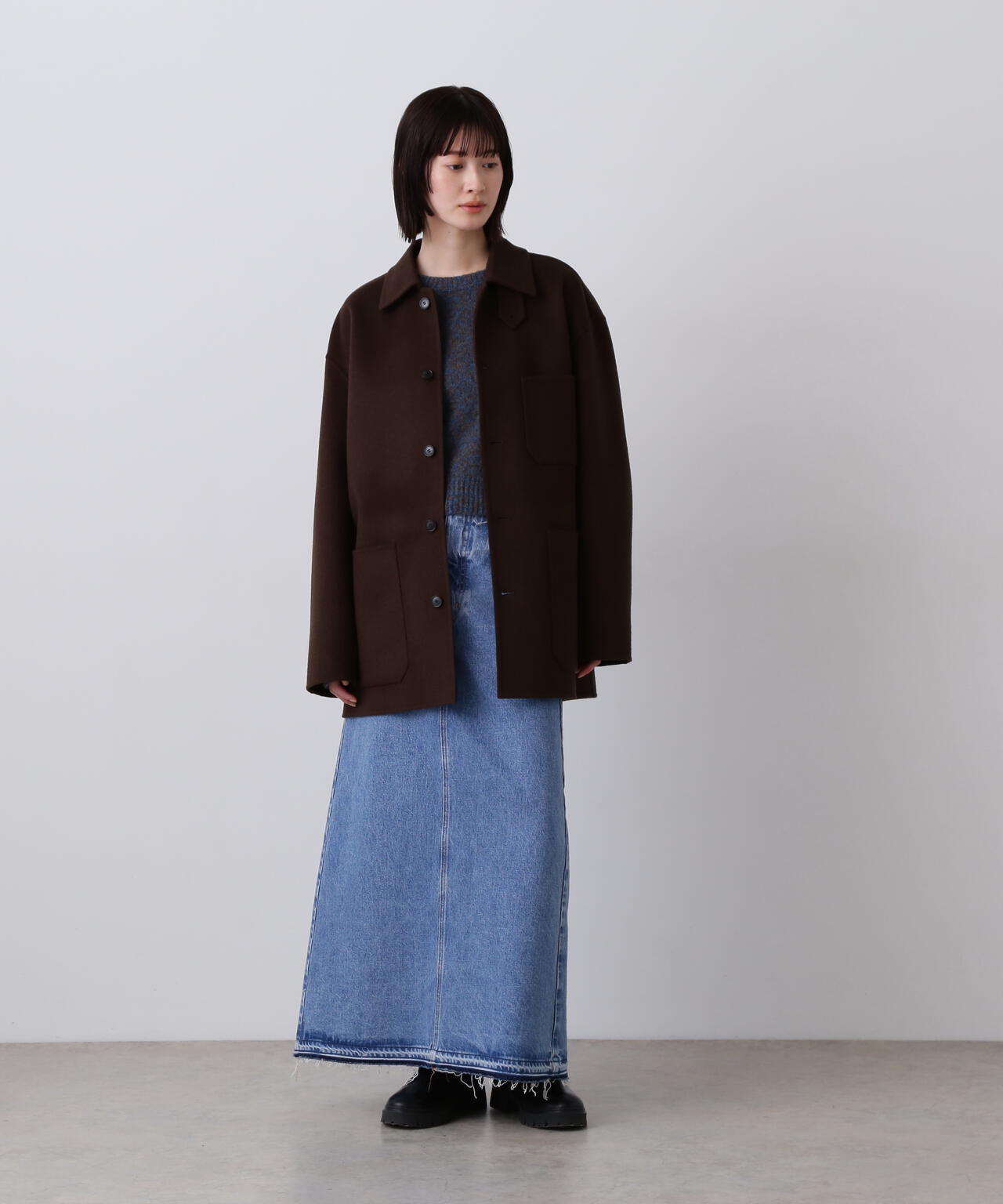 YLEVE / 13.5oz DENIM SKIRT