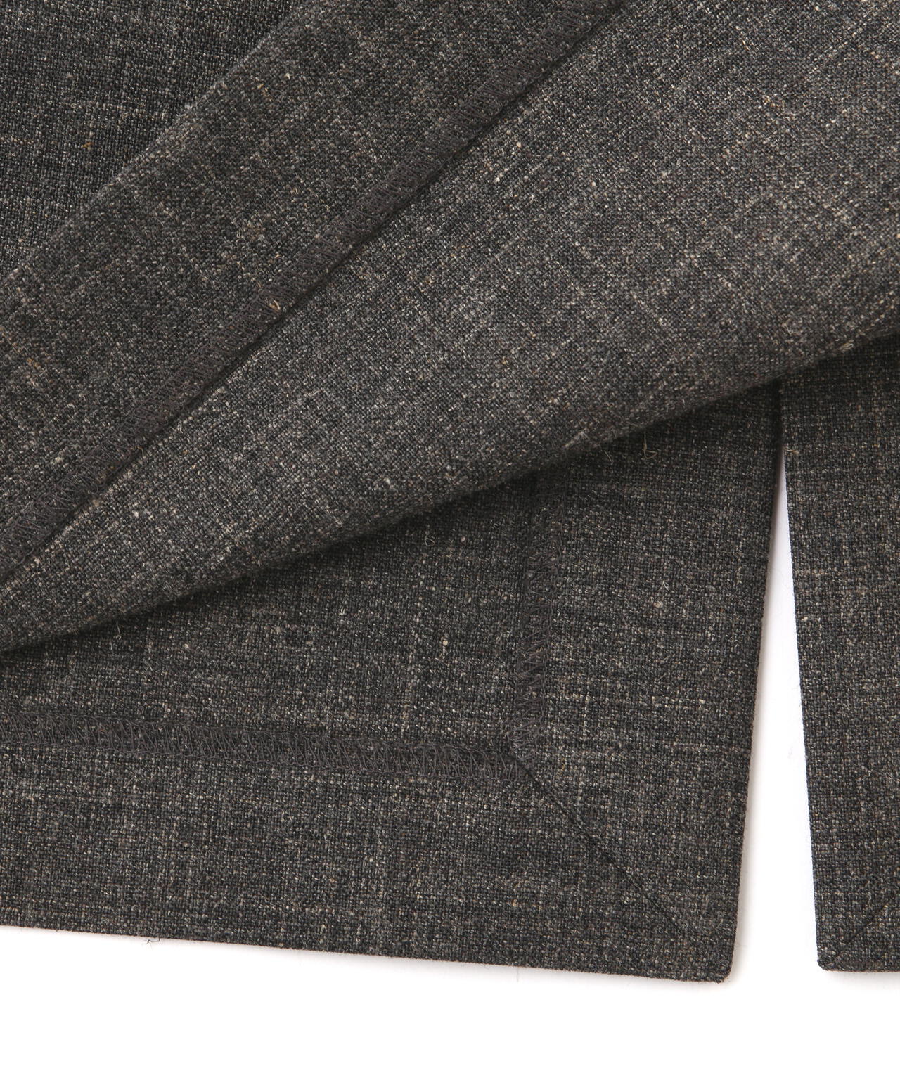 YLÈVE / WOOL LINEN WRAP SKIRT