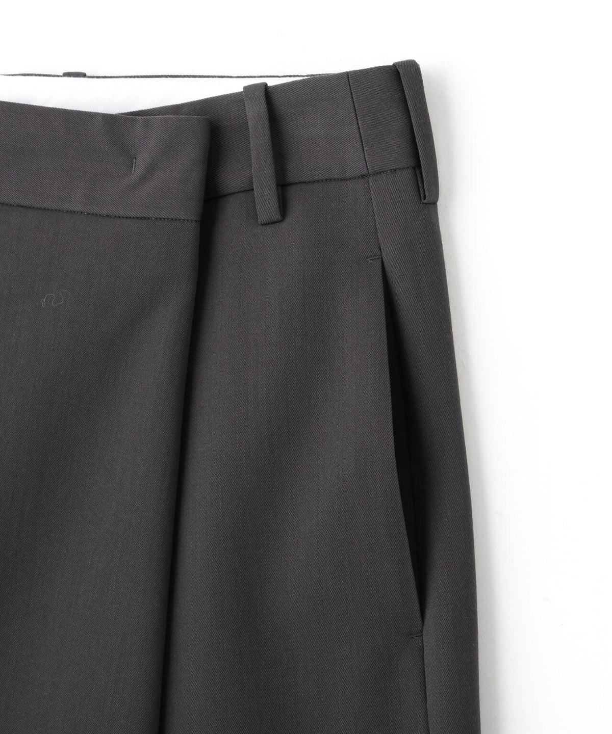 YLEVE / MERINO WOOL TWILL WRAP SKIRT