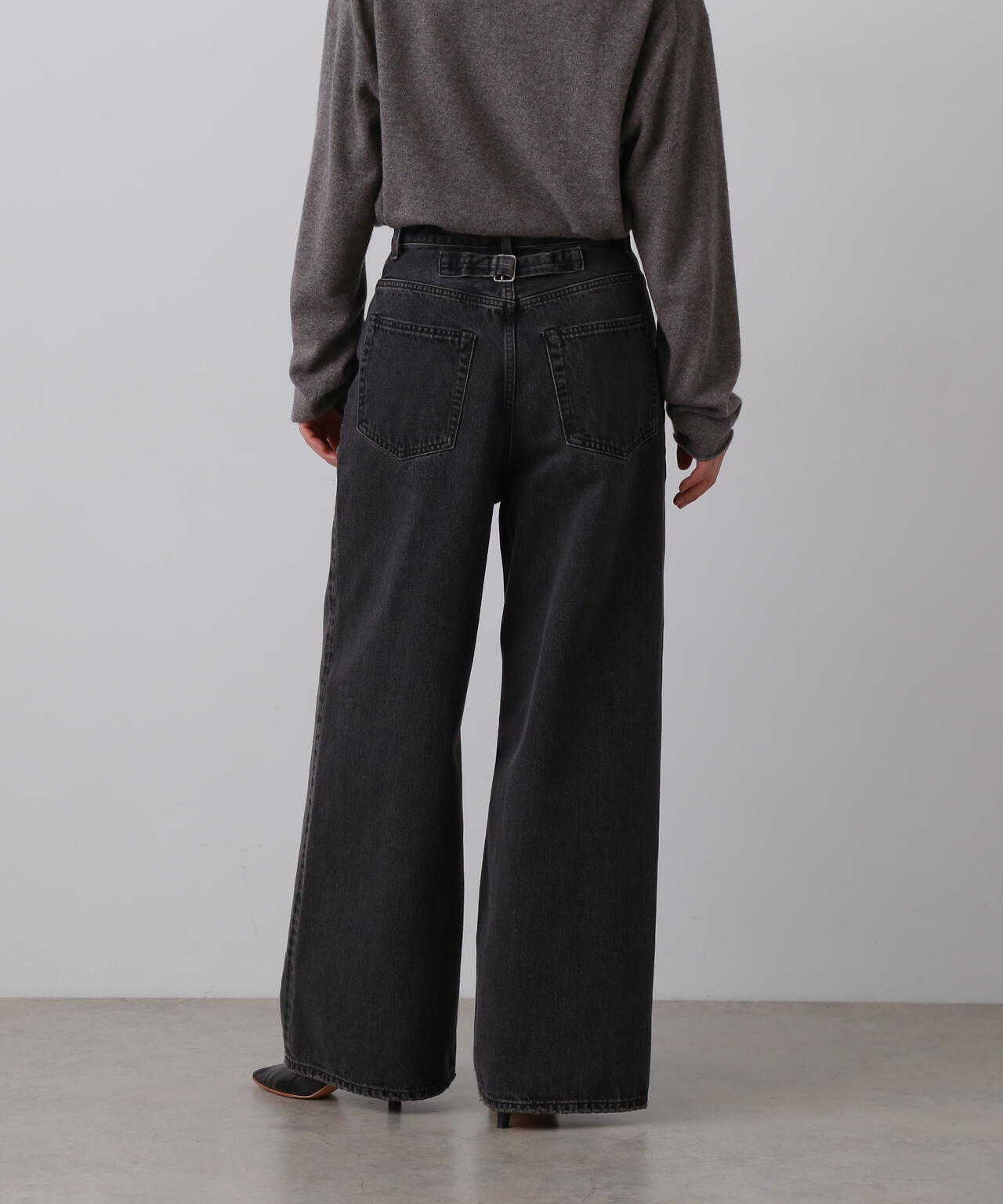 YLEVE / 13.5oz DENIM HIGH WAIST WIDE