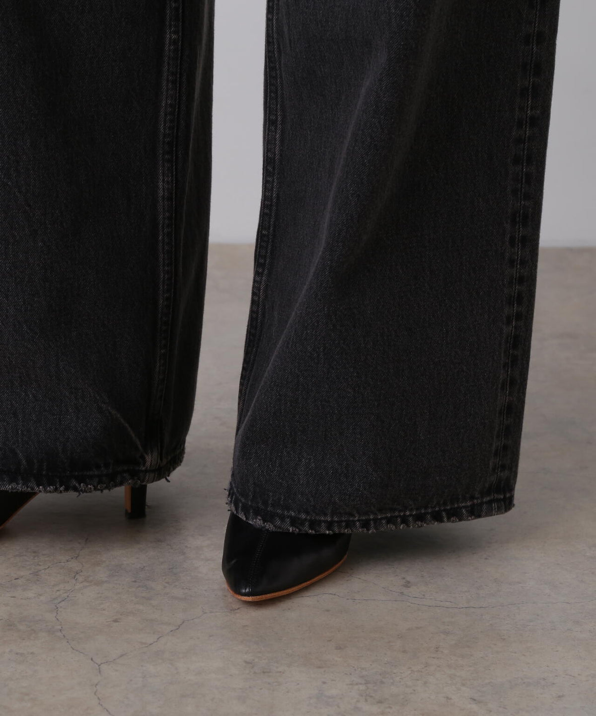 YLEVE / 13.5oz DENIM HIGH WAIST WIDE