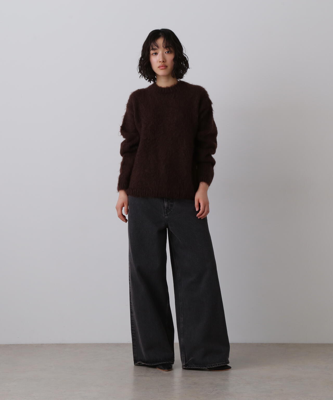 YLEVE / 13.5oz DENIM HIGH WAIST WIDE