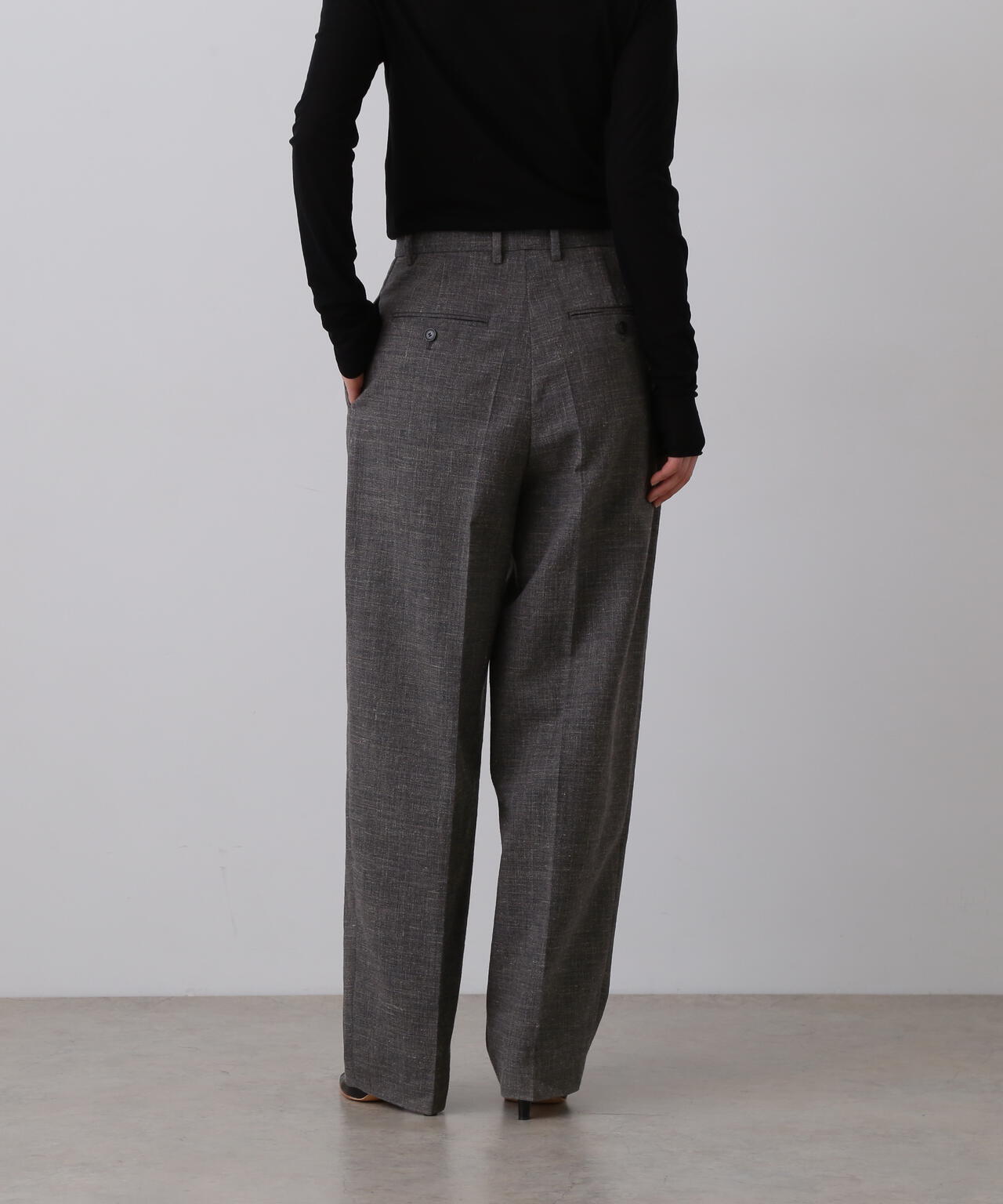 YLEVE / WOOL LINEN TROUSERS