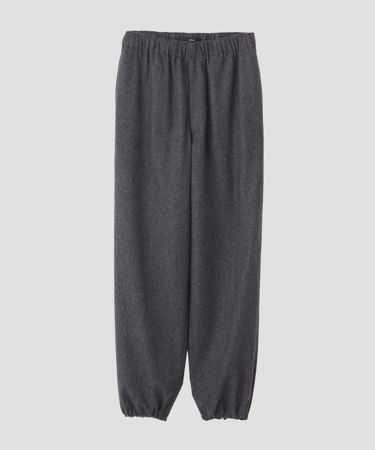 YLEVE / SUPER120's WOOL FLANNEL EASY TROUSERS
