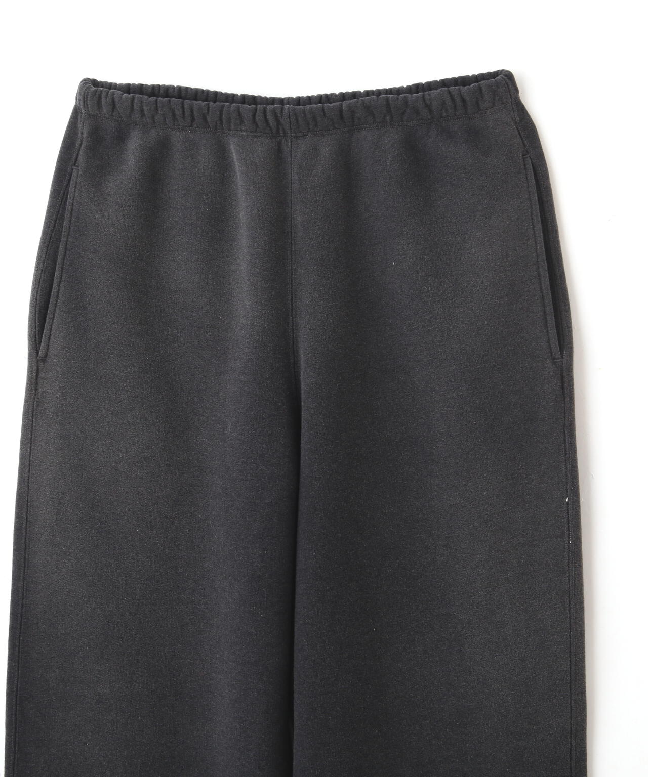 YLÈVE / HEAVY WEIGHT FLEECE BLEACH CUT OFF TROUSERS