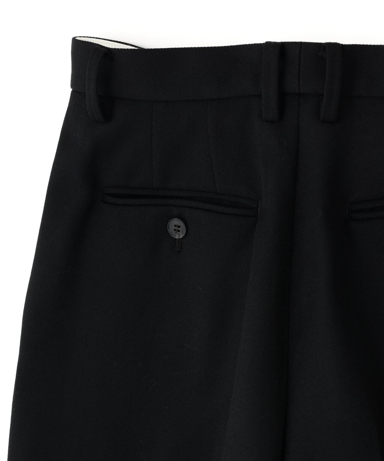 YLEVE / WOOL TWILL TROUSERS