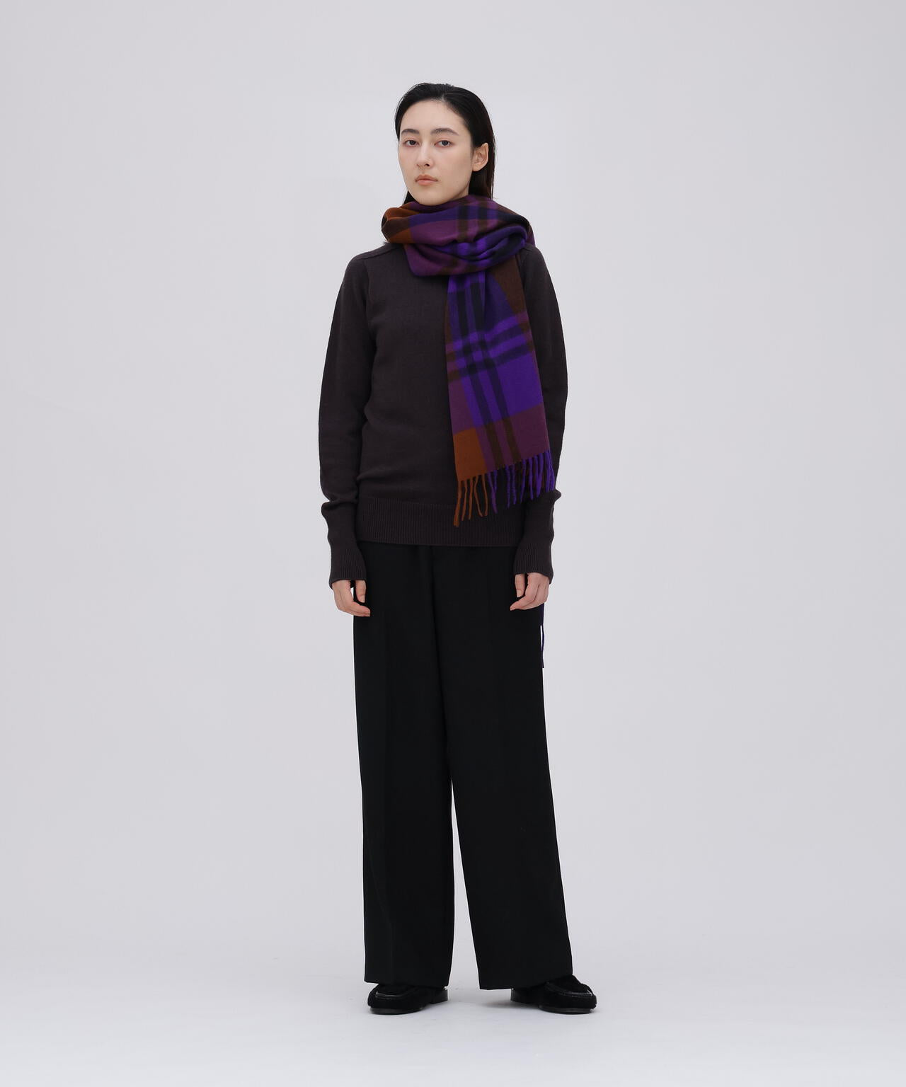 YLEVE / WOOL TWILL TROUSERS