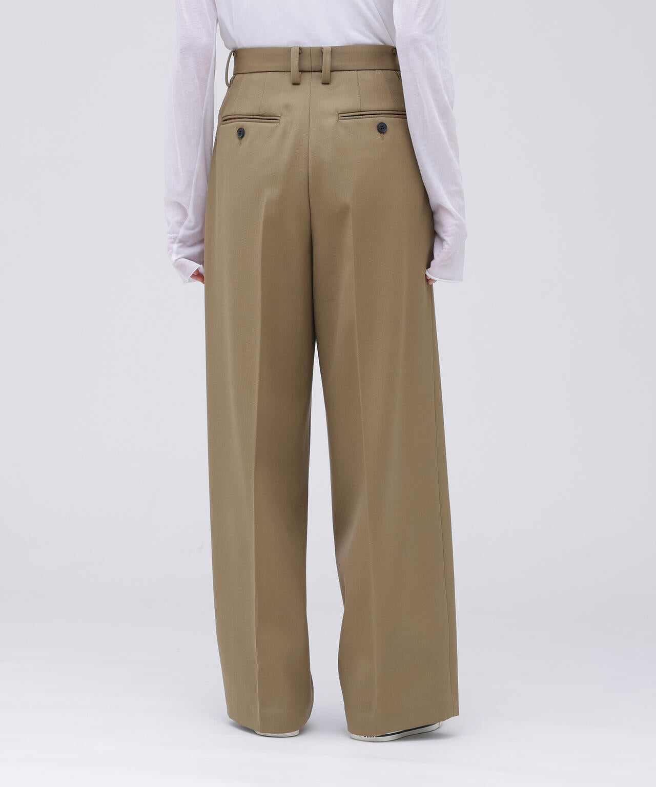 YLÈVE / WOOL TWILL TROUSERS