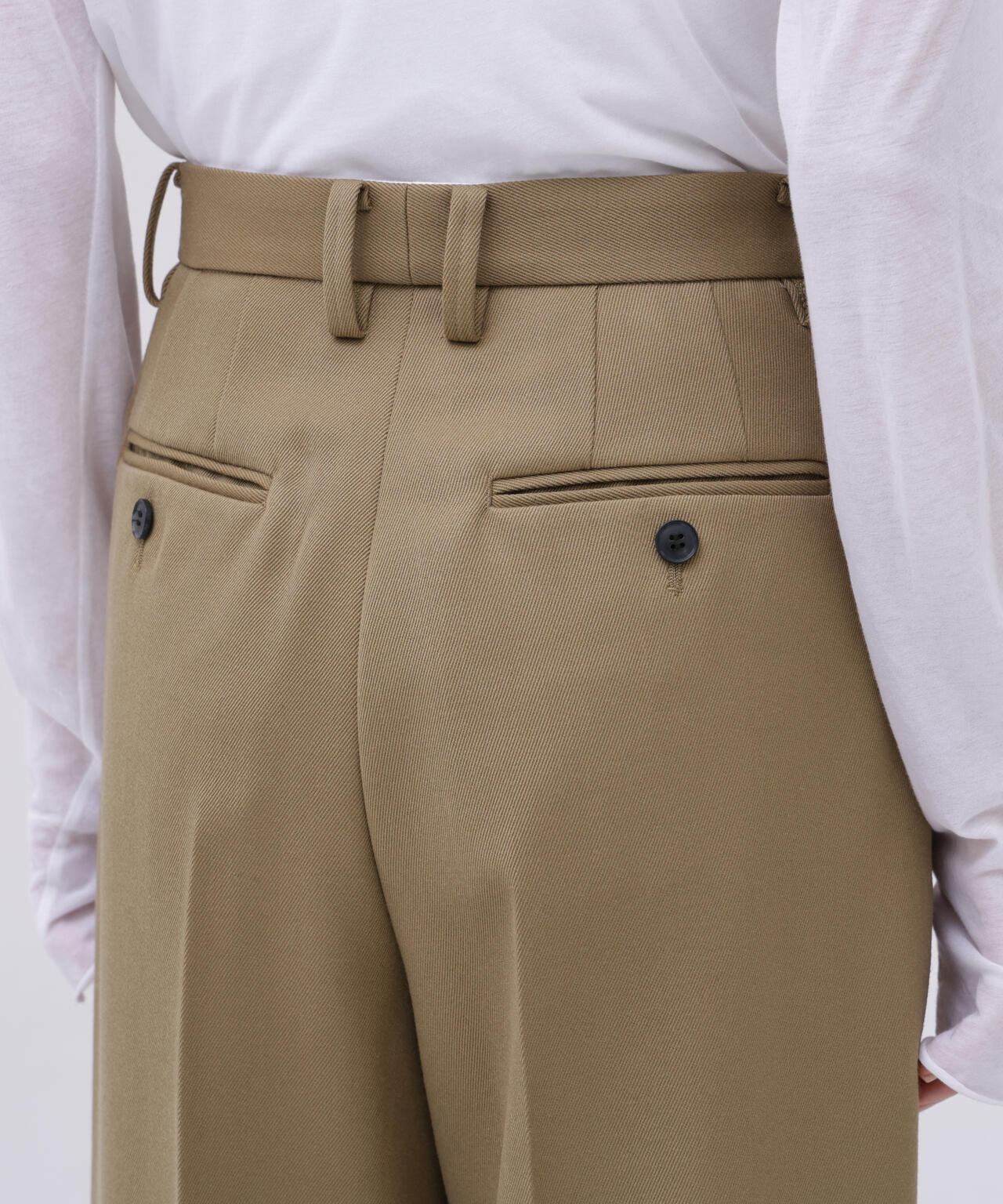 YLÈVE / WOOL TWILL TROUSERS